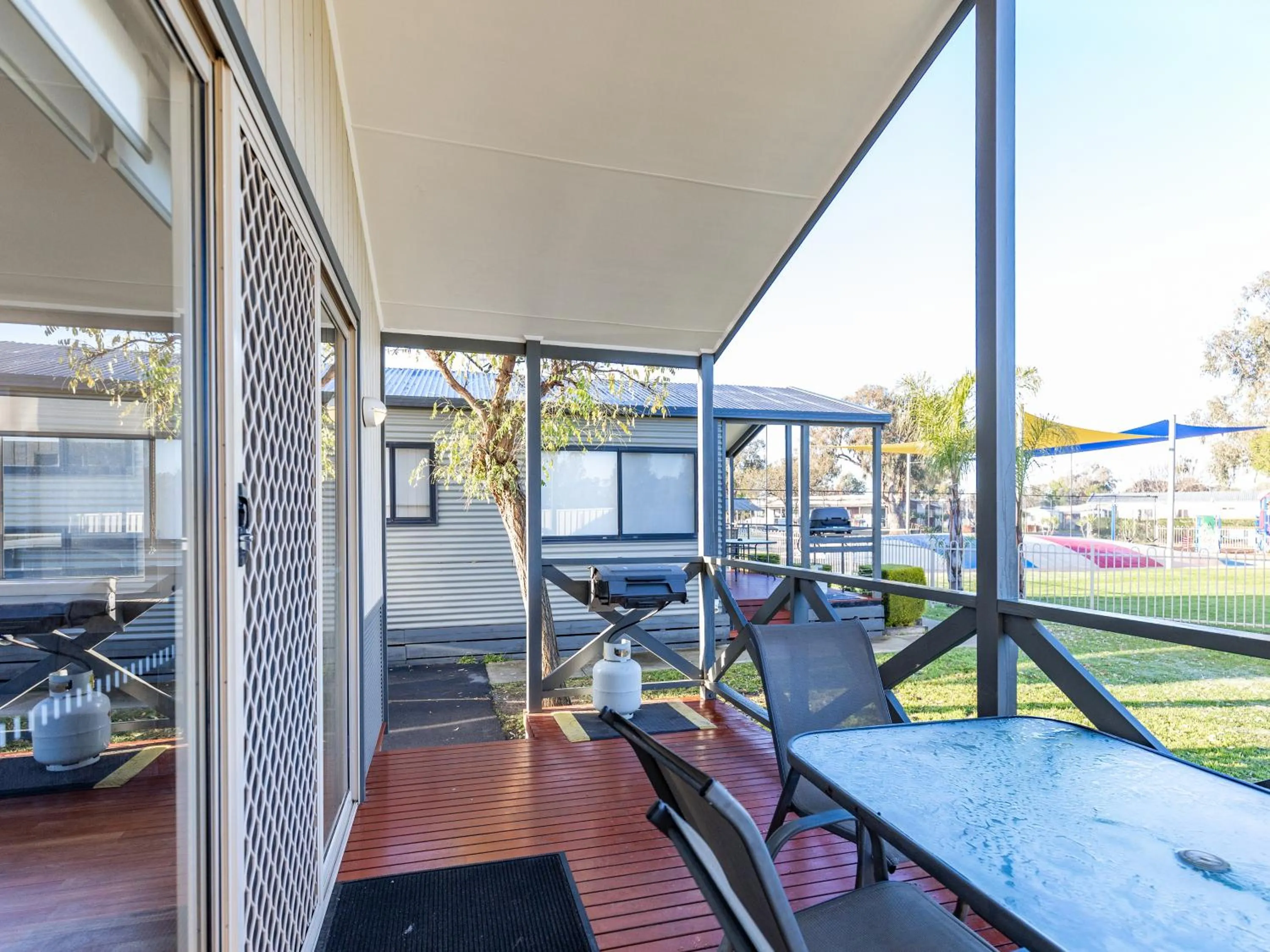 Balcony/Terrace in NRMA Yarrawonga Mulwala Holiday Park