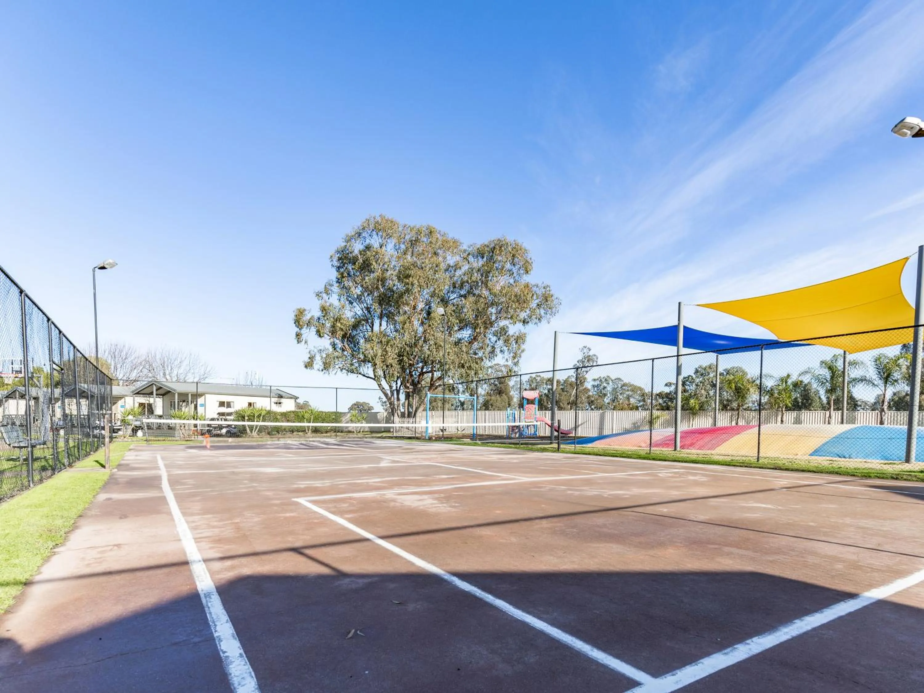 Tennis court in NRMA Yarrawonga Mulwala Holiday Park