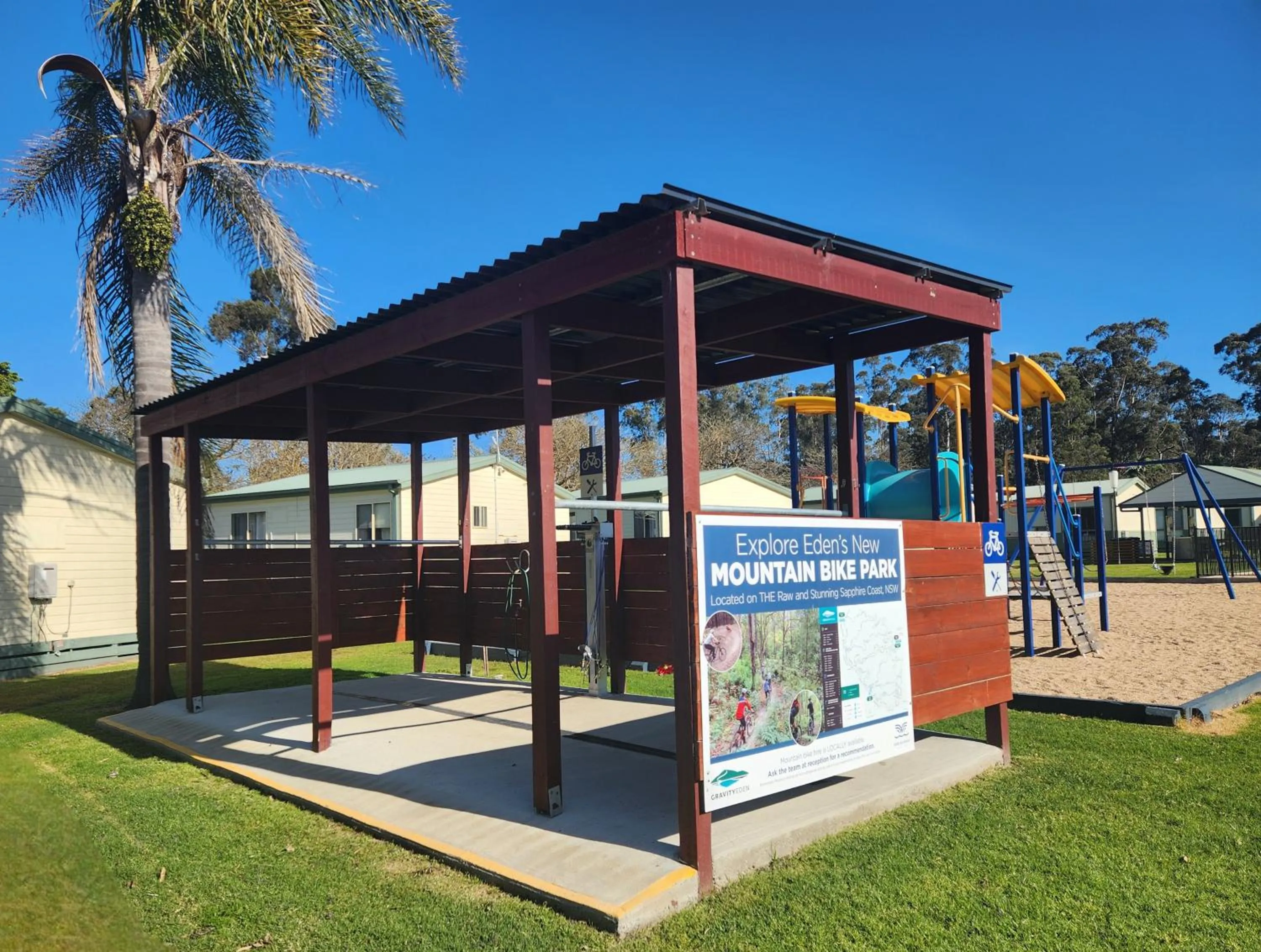 Property building in Eden Gateway Holiday Park
