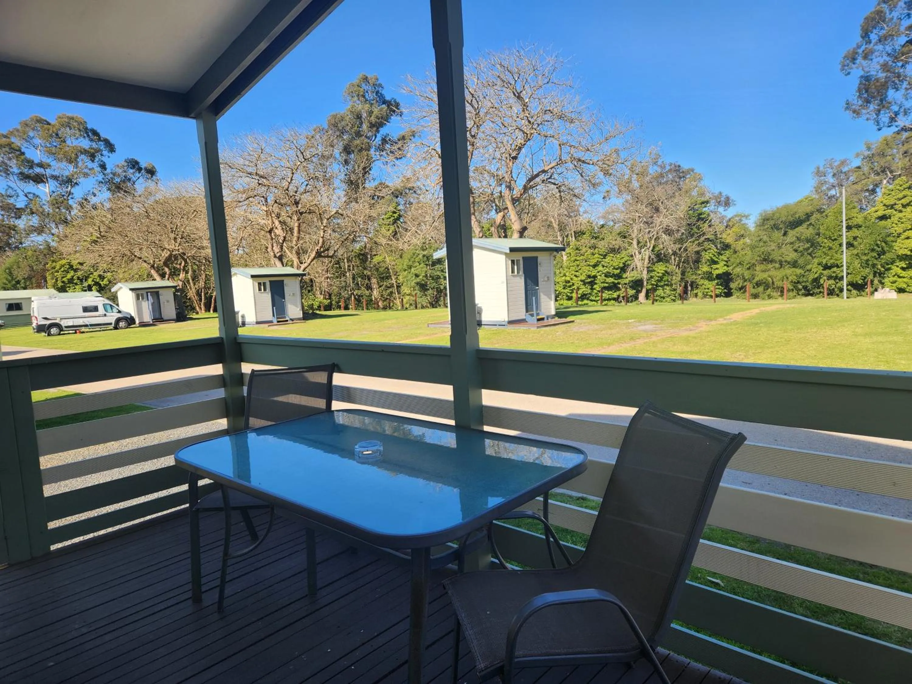 Balcony/Terrace in Eden Gateway Holiday Park