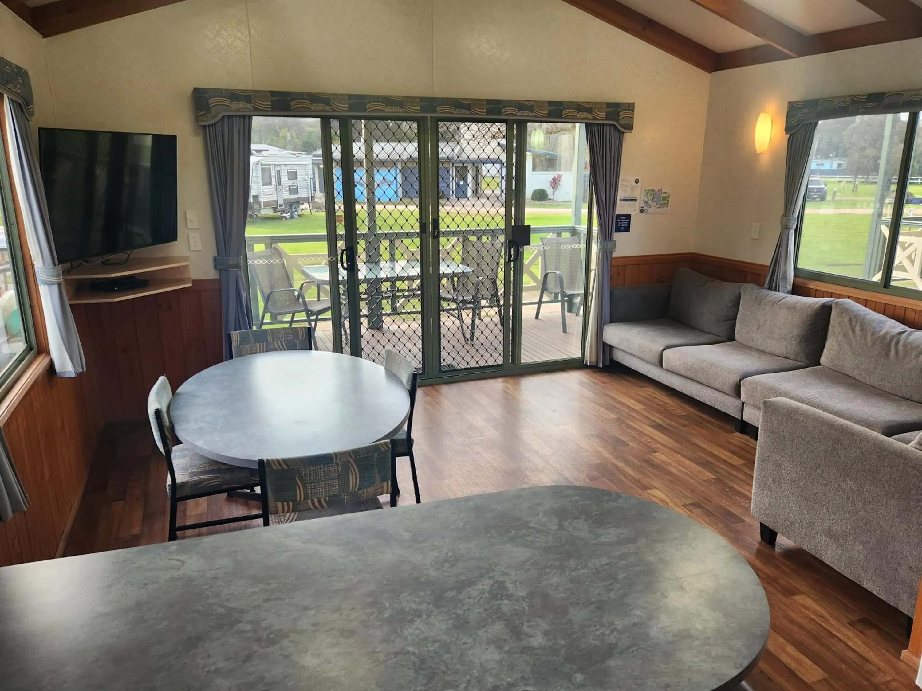 Living room in Eden Gateway Holiday Park