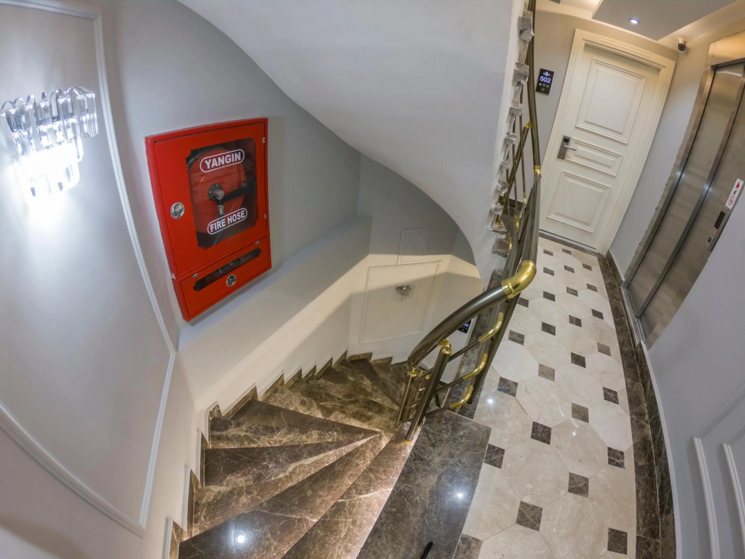 Decorative detail in Crowned Hotel