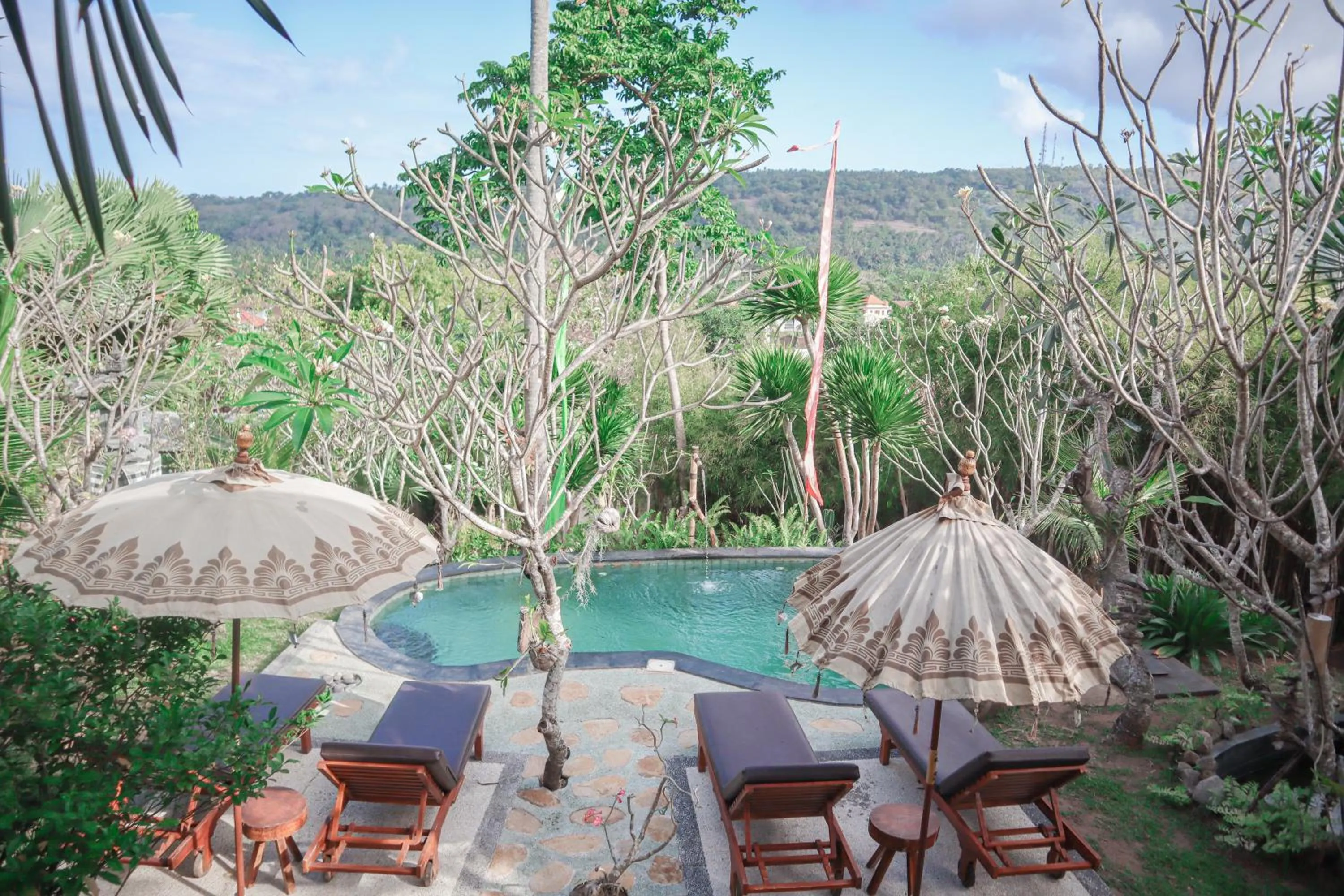 Pool view in Jepun Didulu Cottages