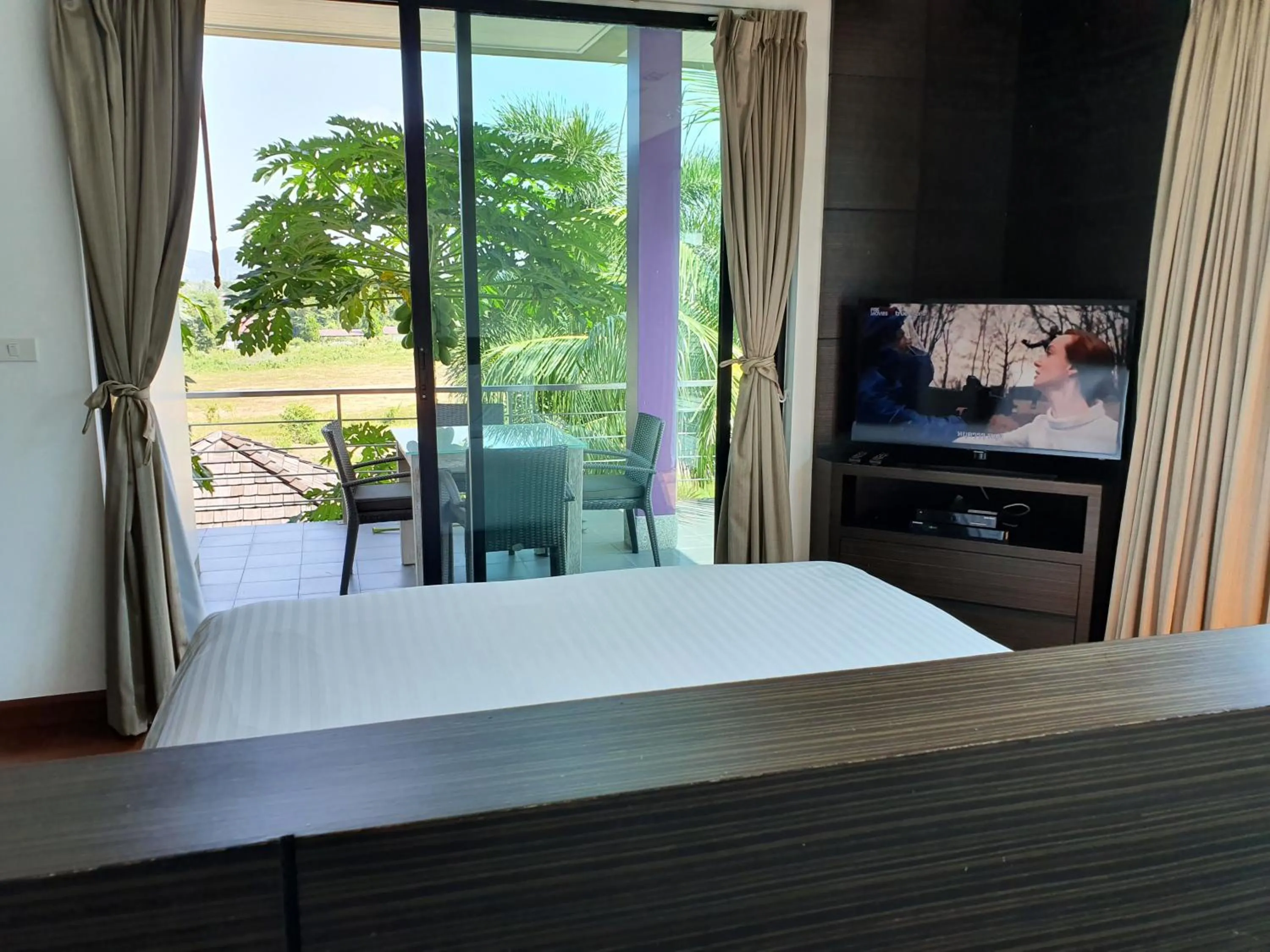 Balcony/Terrace, Bed in Eden Villa Phuket