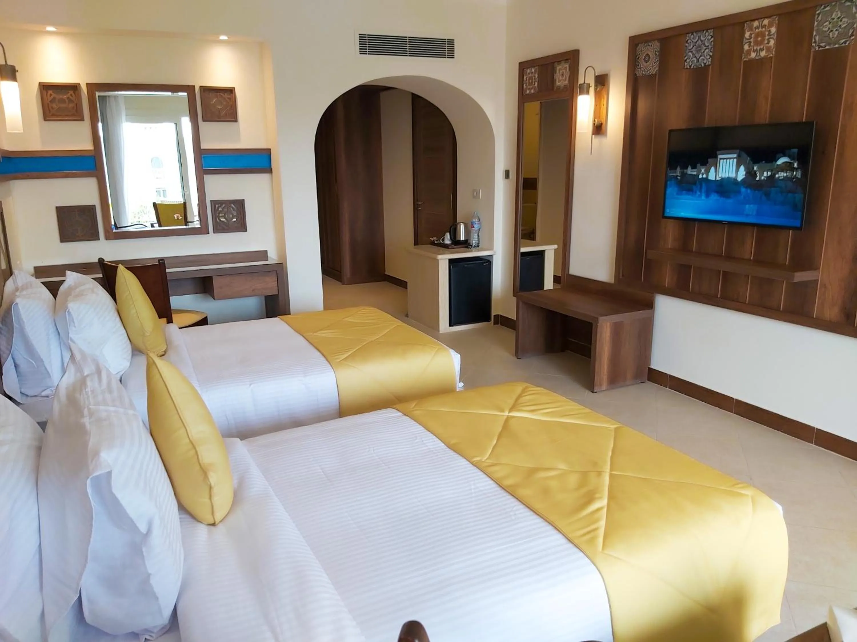 Photo of the whole room, Bed in Lazuli Hotel, Marsa Alam