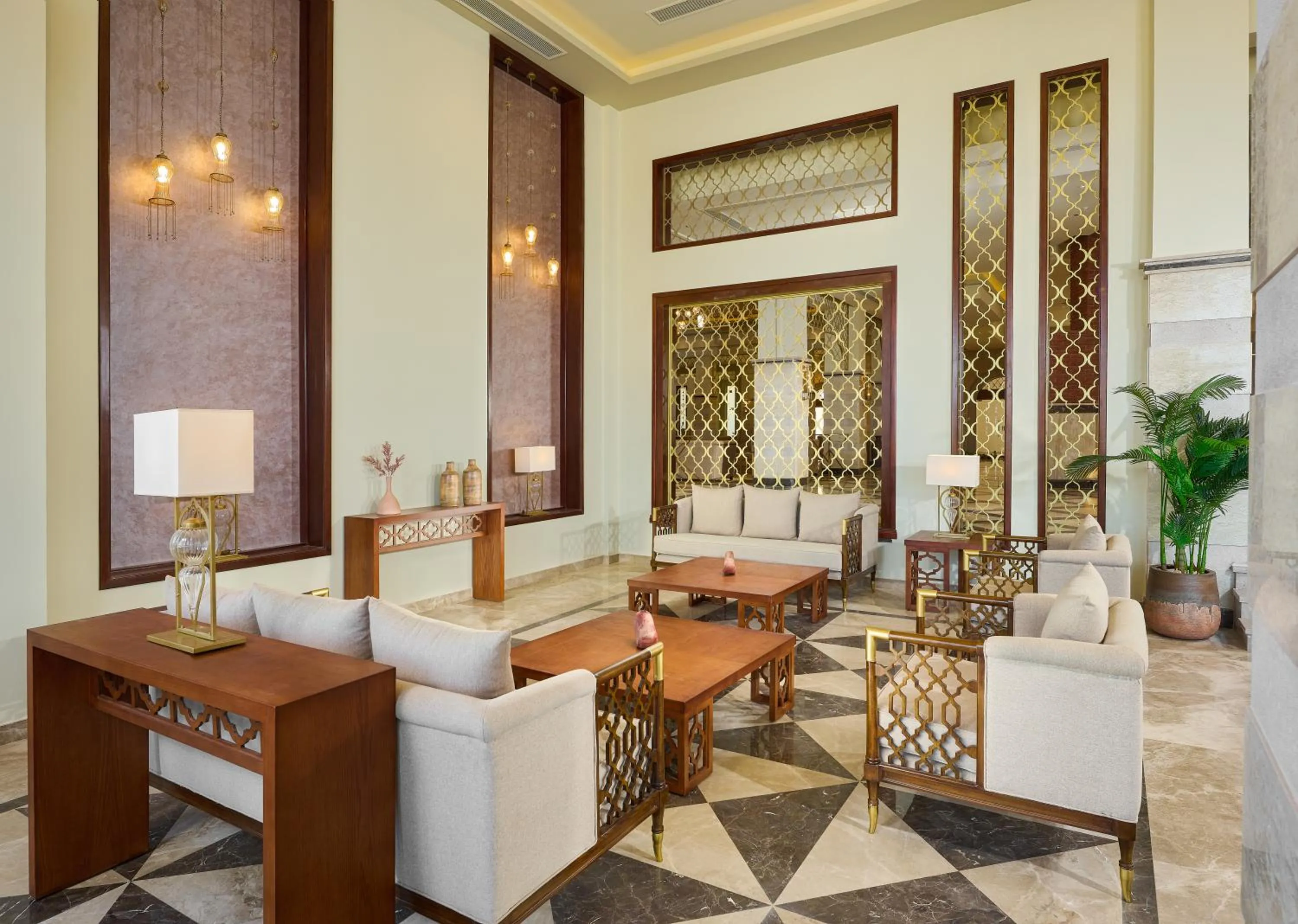 Lounge or bar in Lazuli Hotel, Marsa Alam