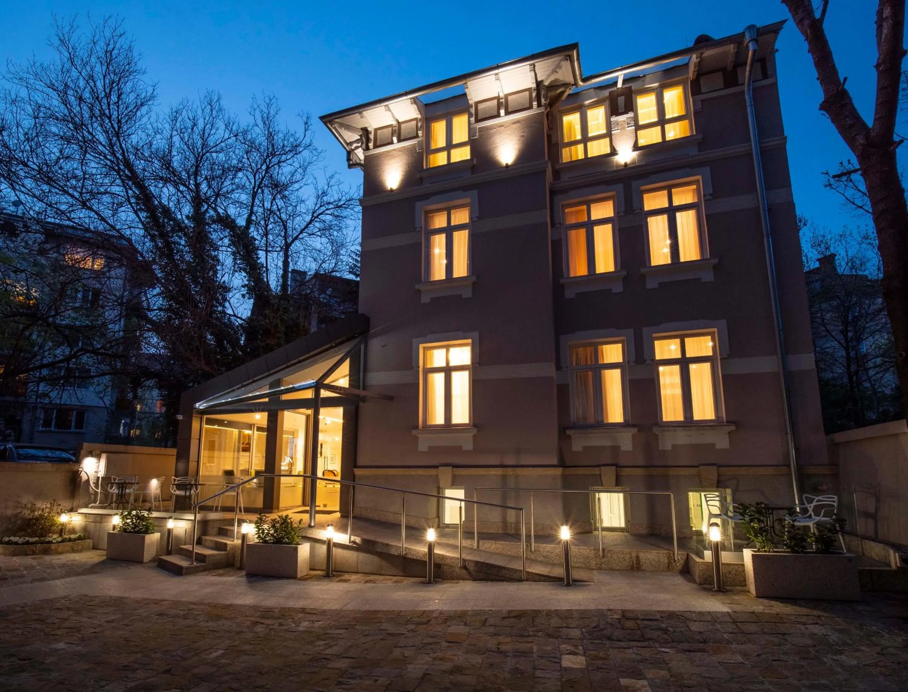 Property building in The Moon Boutique Hotel