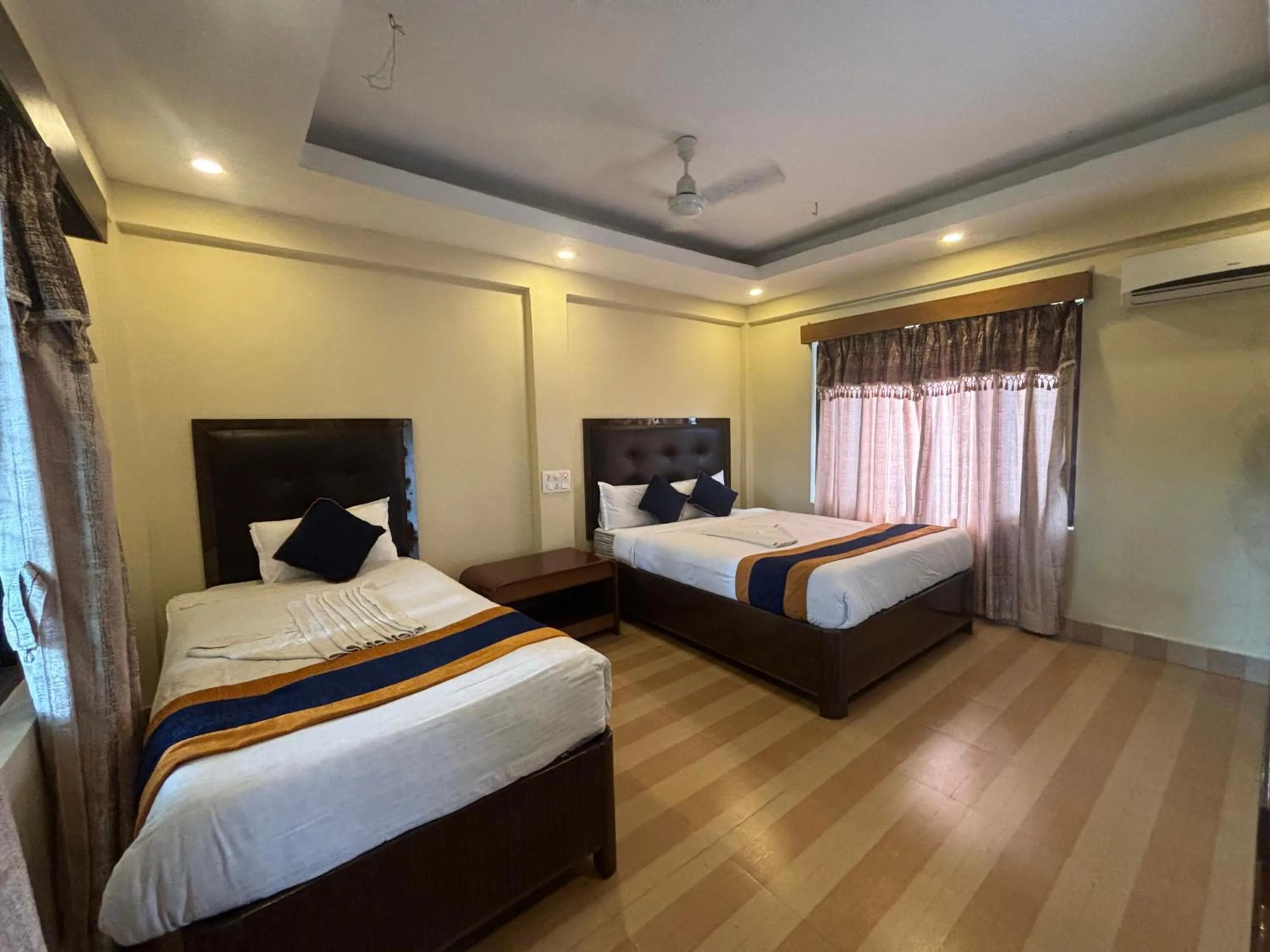 Bed in Travellers Jungle Camp-Sauraha