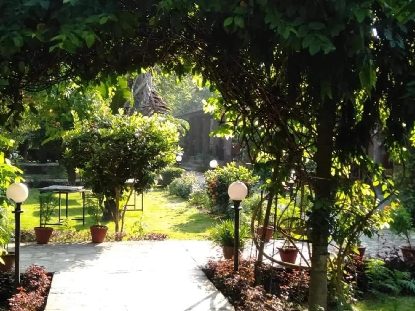Facade/entrance in Travellers Jungle Camp-Sauraha