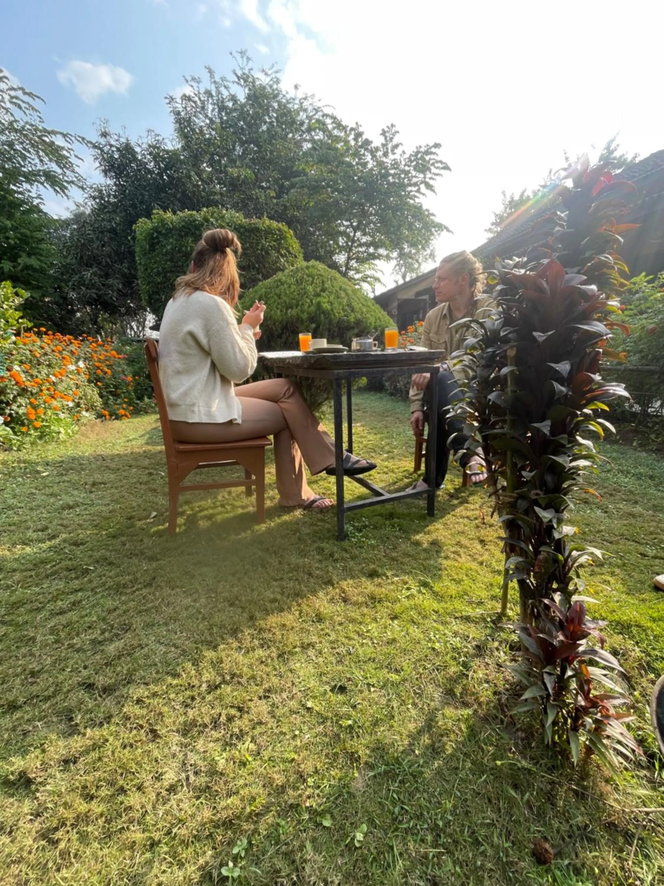 Garden in Travellers Jungle Camp-Sauraha