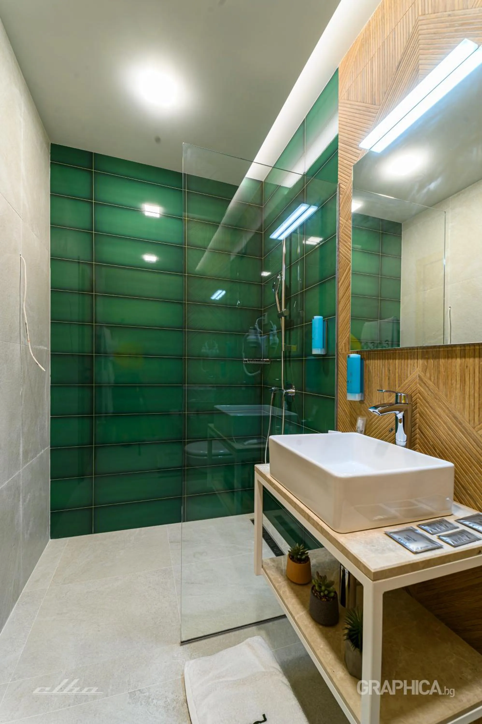 Shower in 103 Alpine Hotel