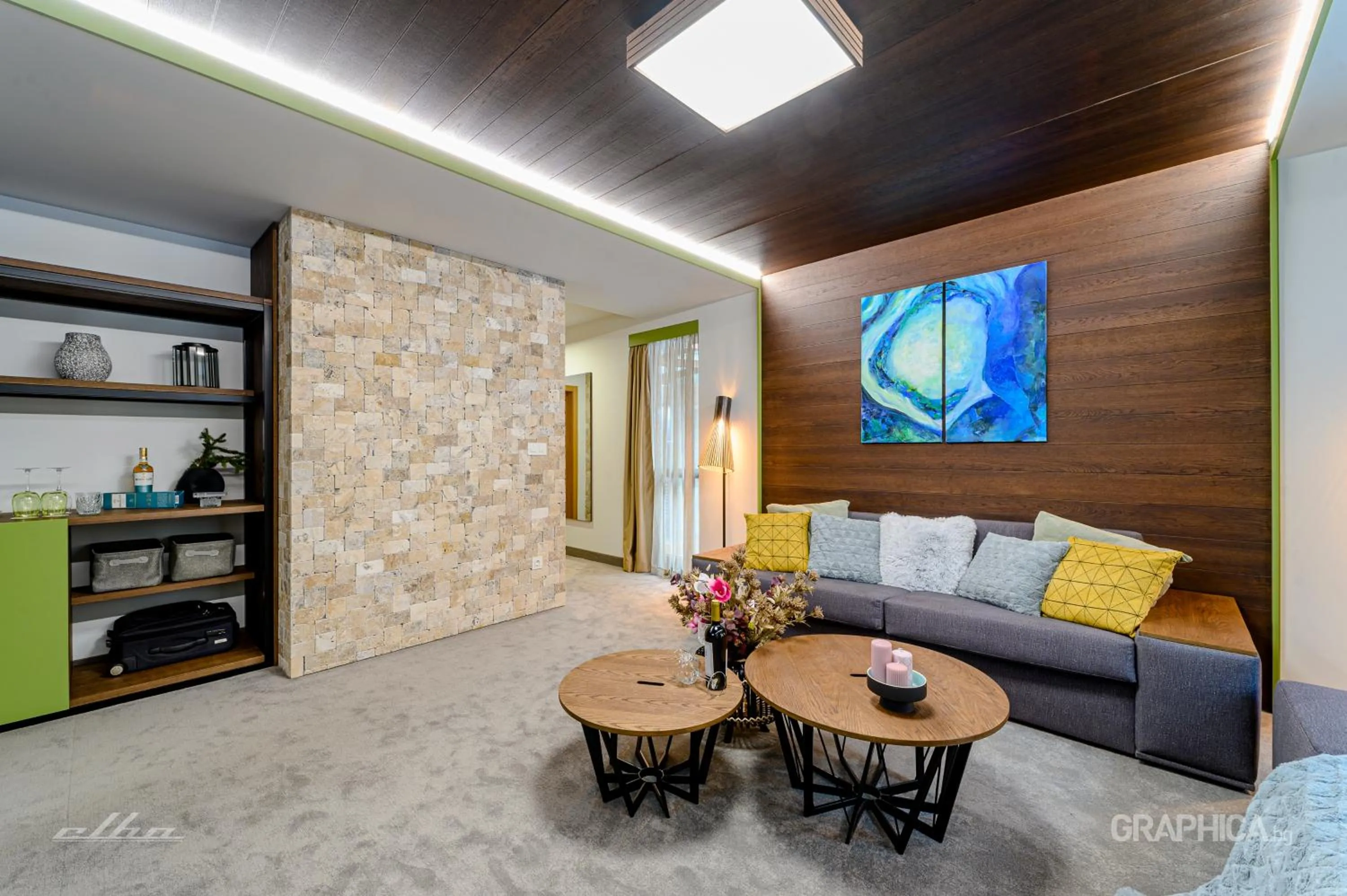 Living room in 103 Alpine Hotel