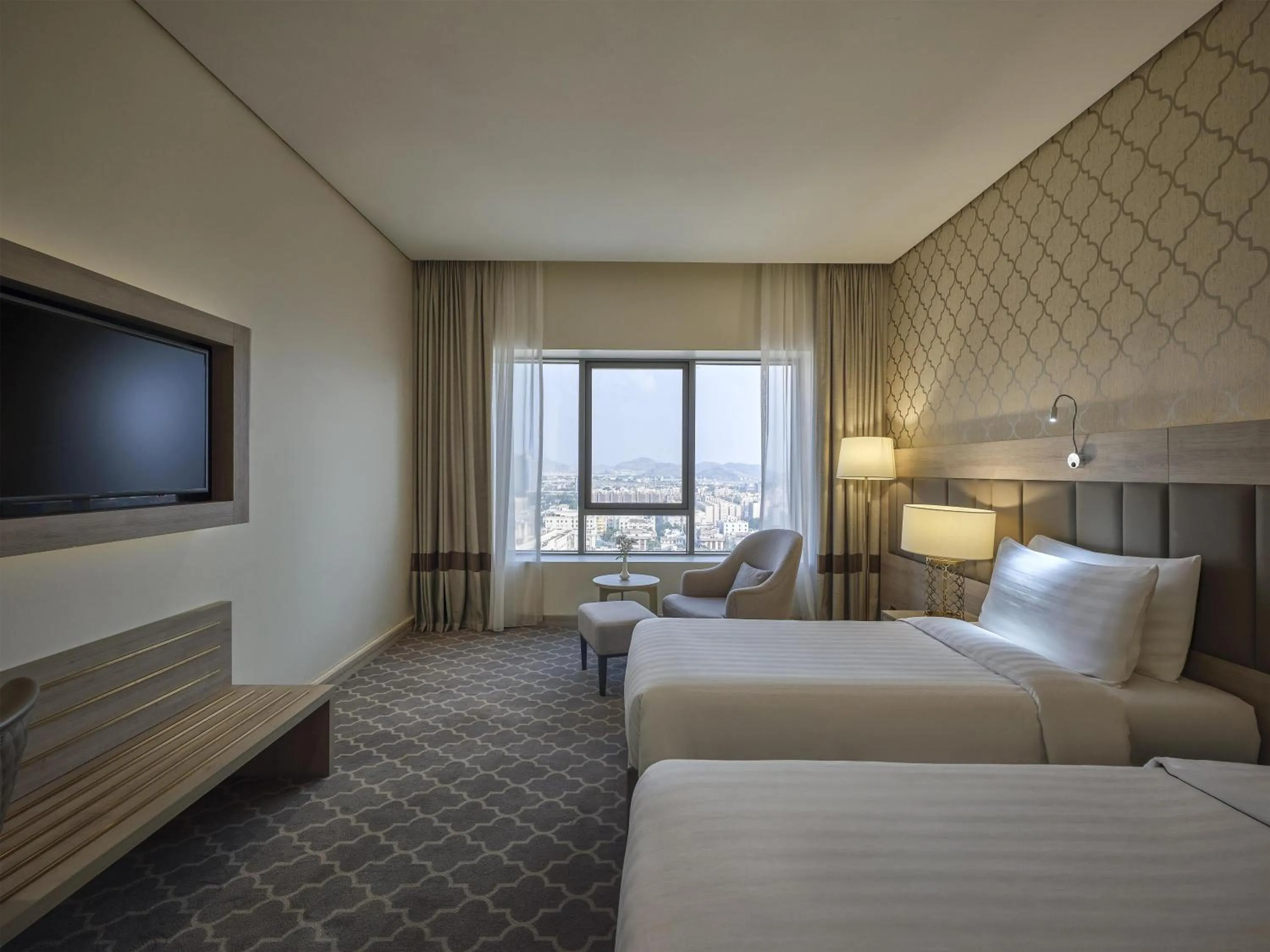 Bed in DoubleTree by Hilton Makkah Aziziyah