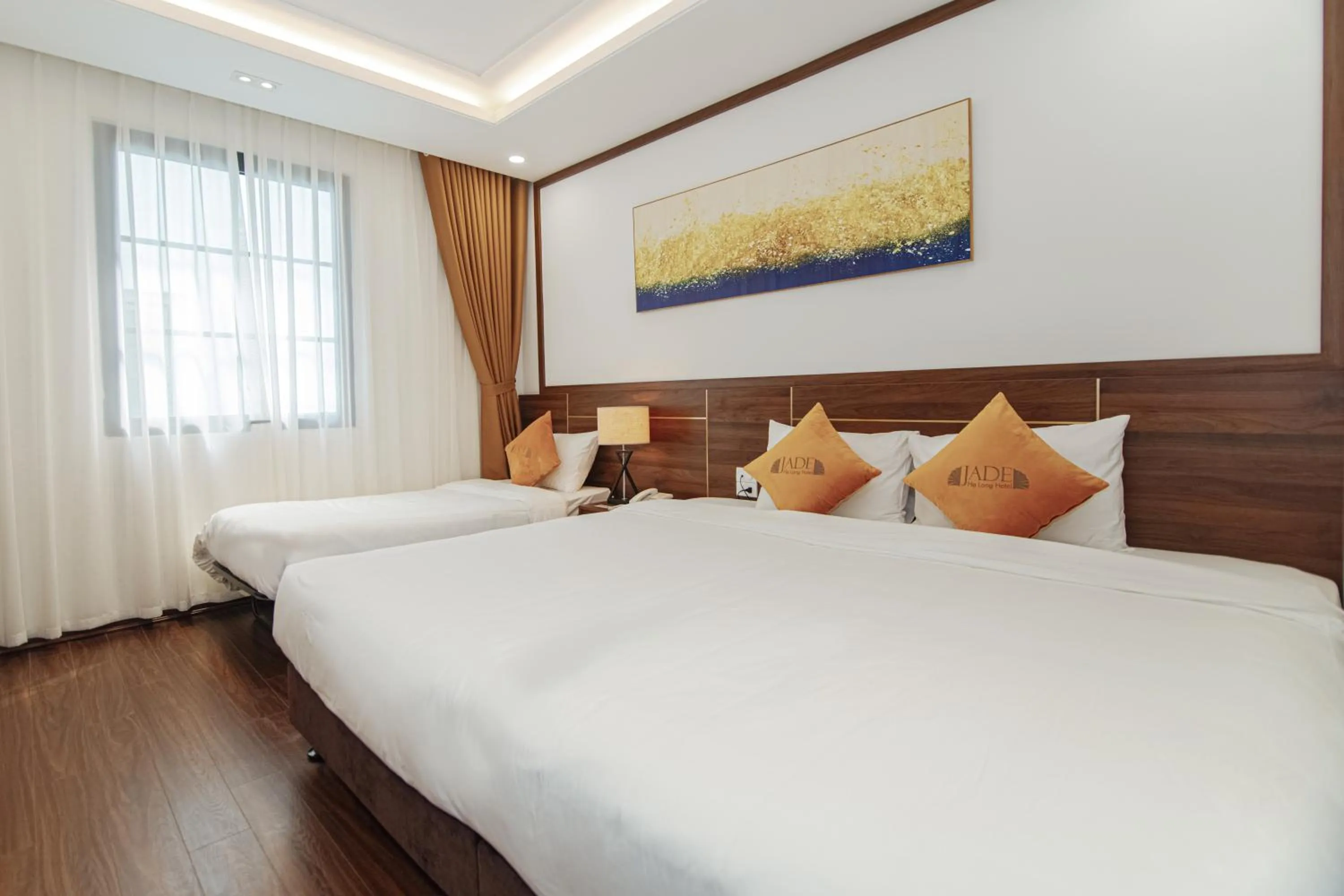 Bedroom, Bed in Jade Ha Long Hotel