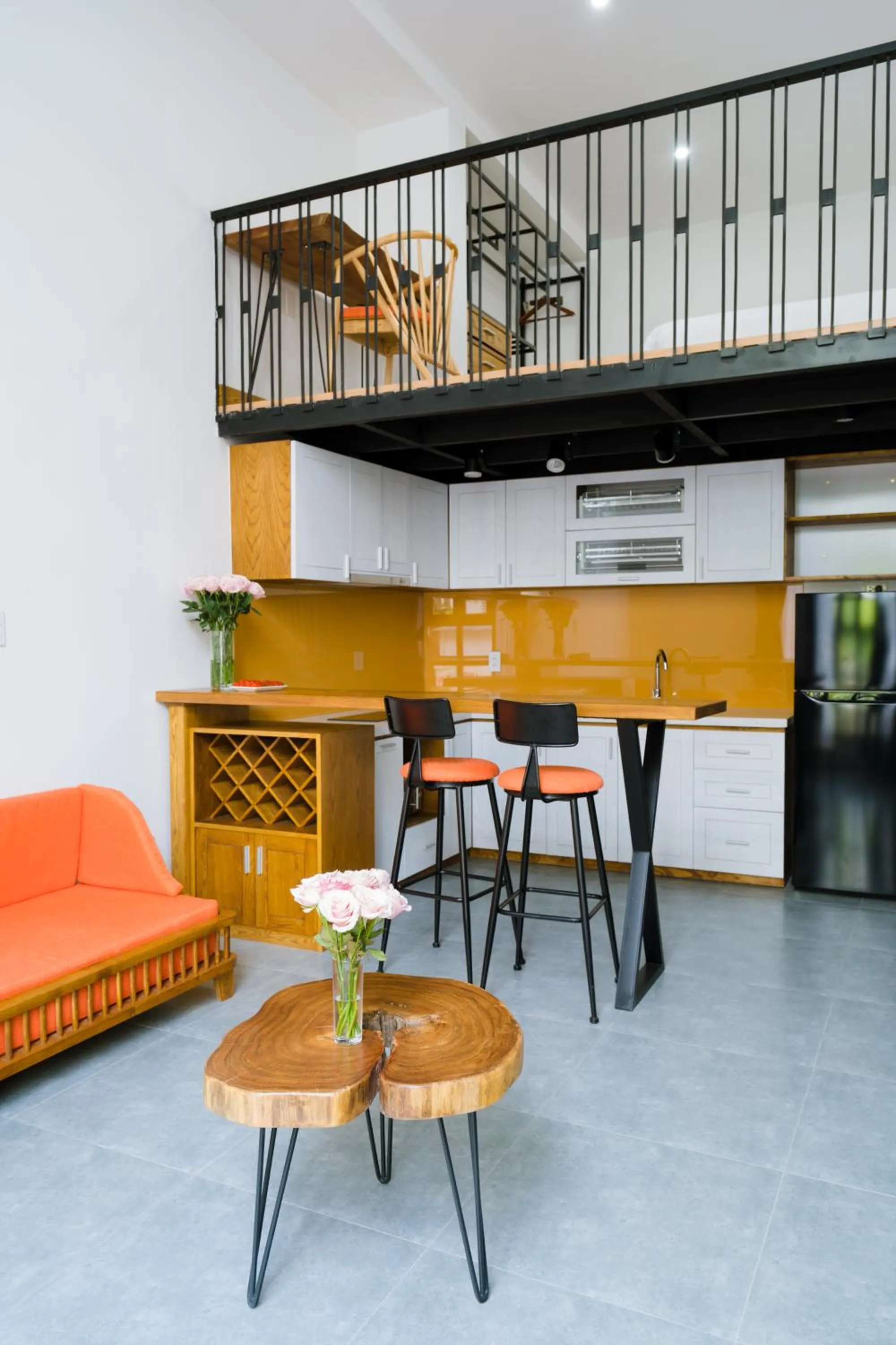 Kitchen or kitchenette in Flexi Hotel & Apartment Han Market