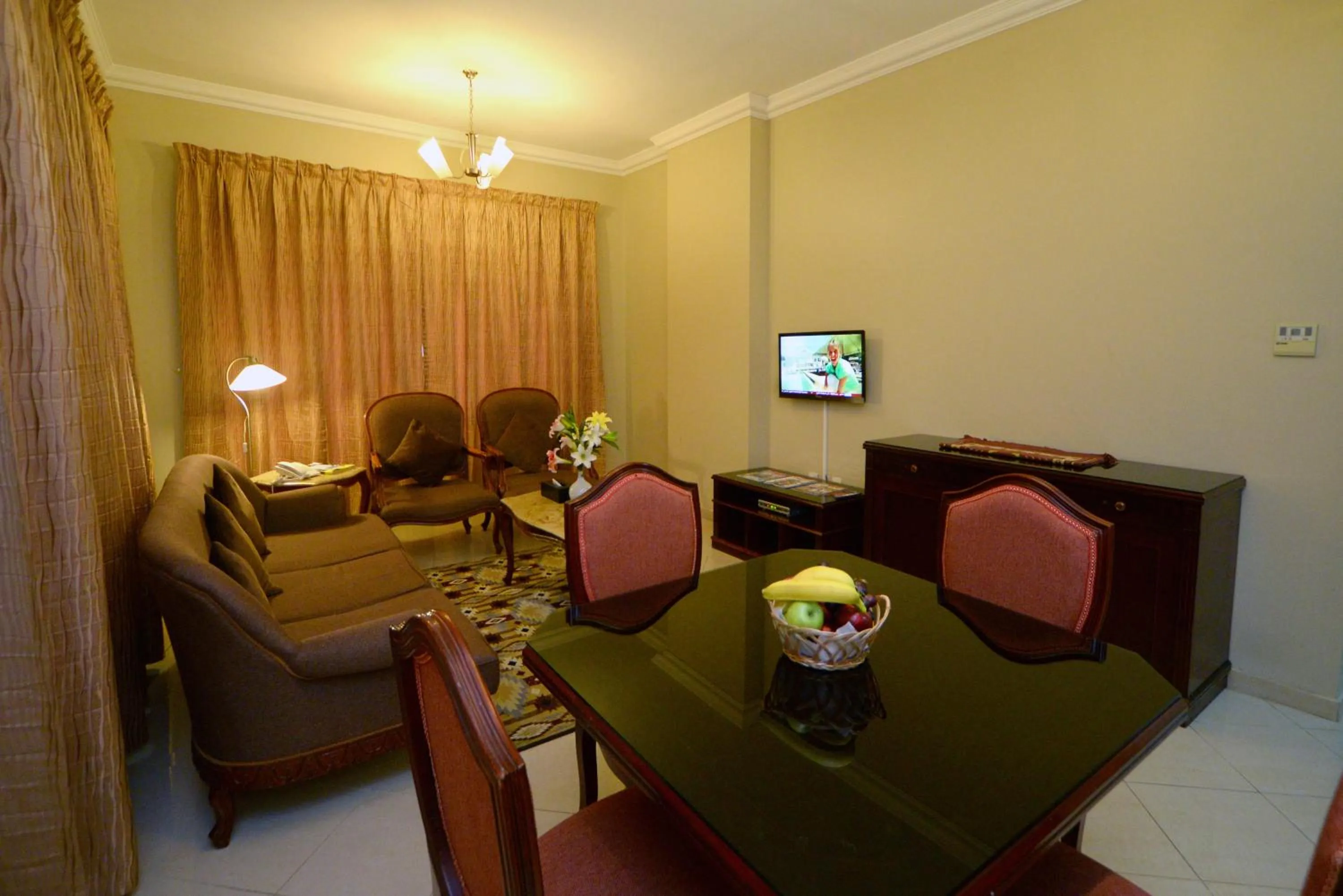 Living room in Emirates Stars Hotel Apartments Sharjah