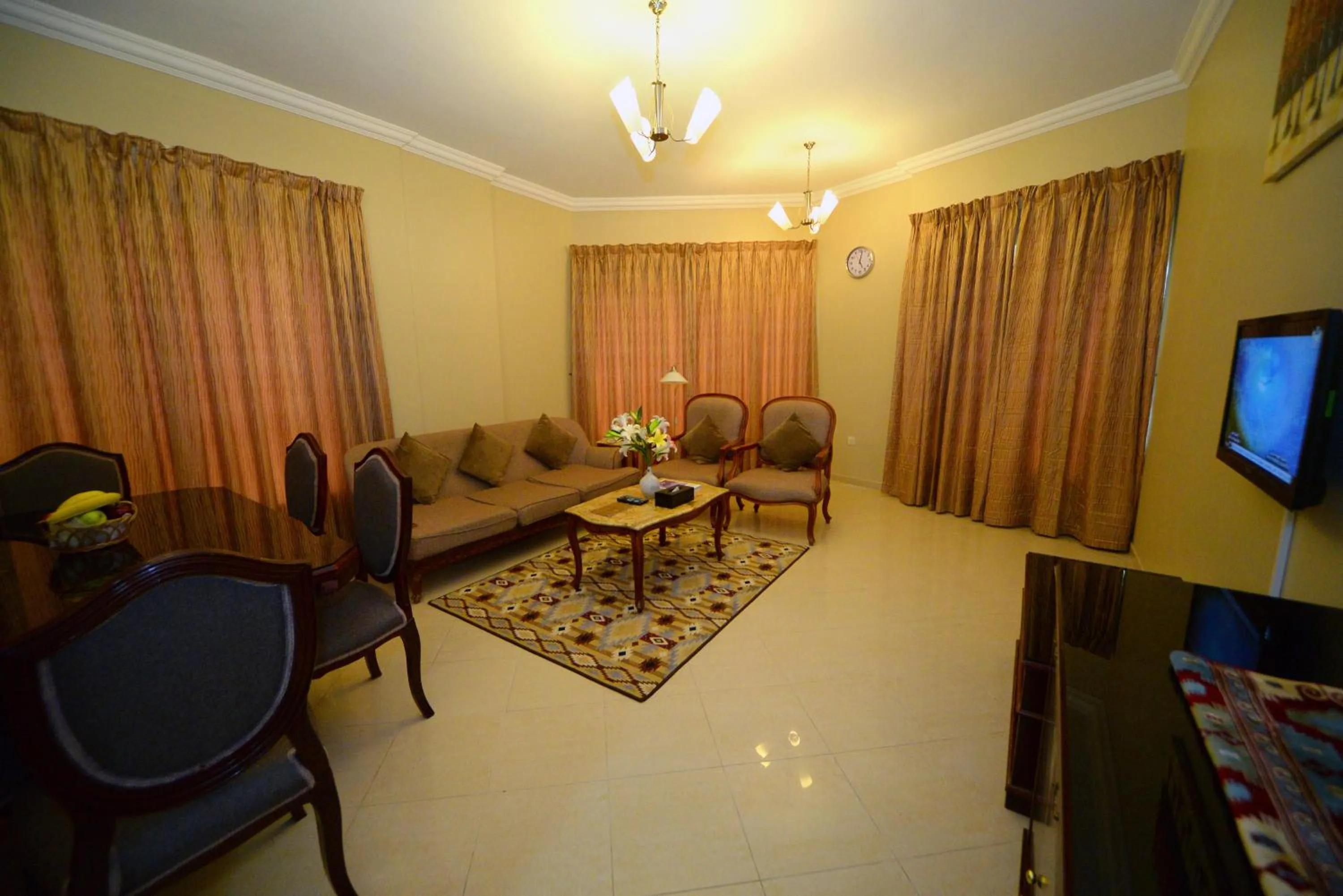 Living room in Emirates Stars Hotel Apartments Sharjah