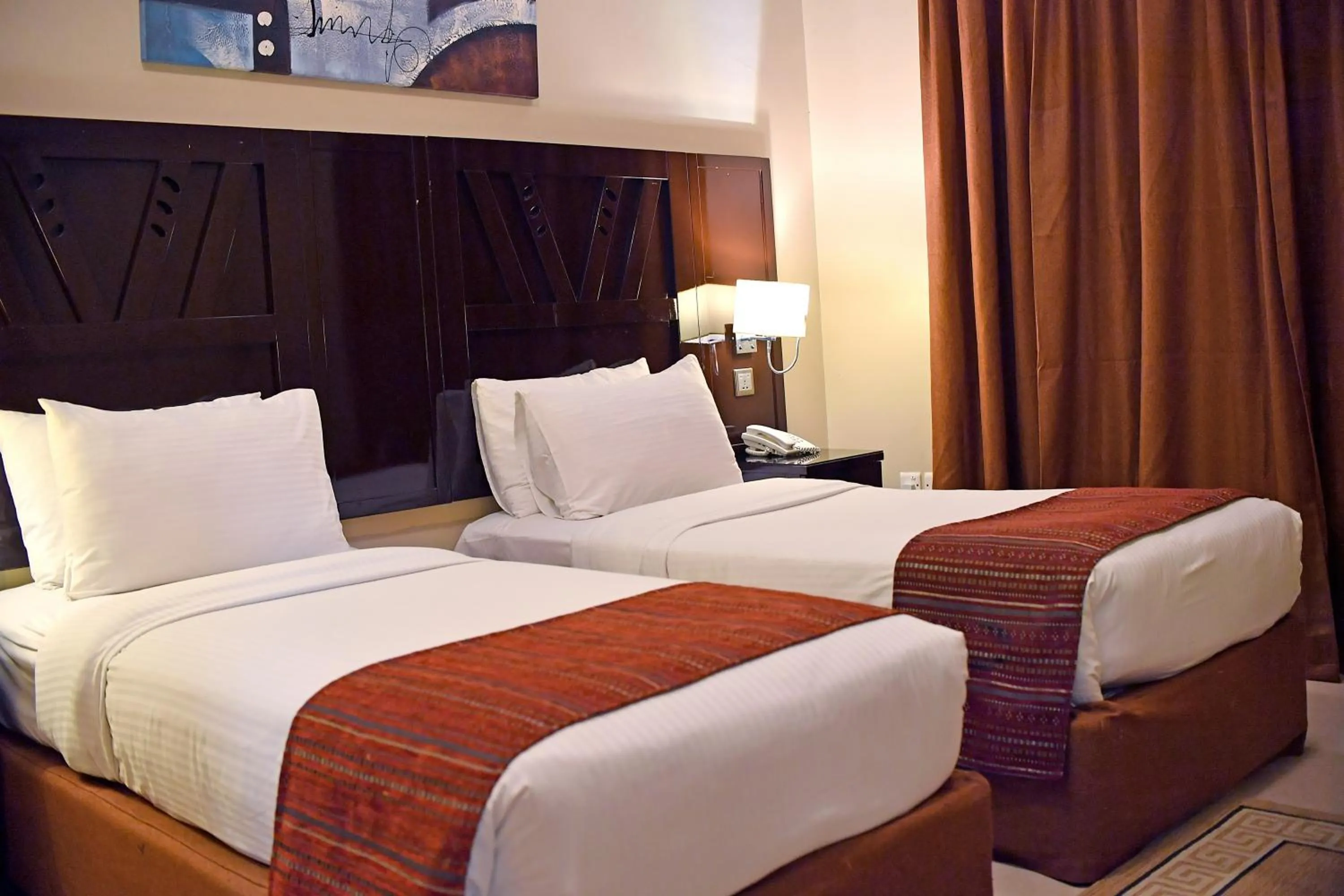 Bedroom, Bed in Emirates Stars Hotel Apartments Sharjah