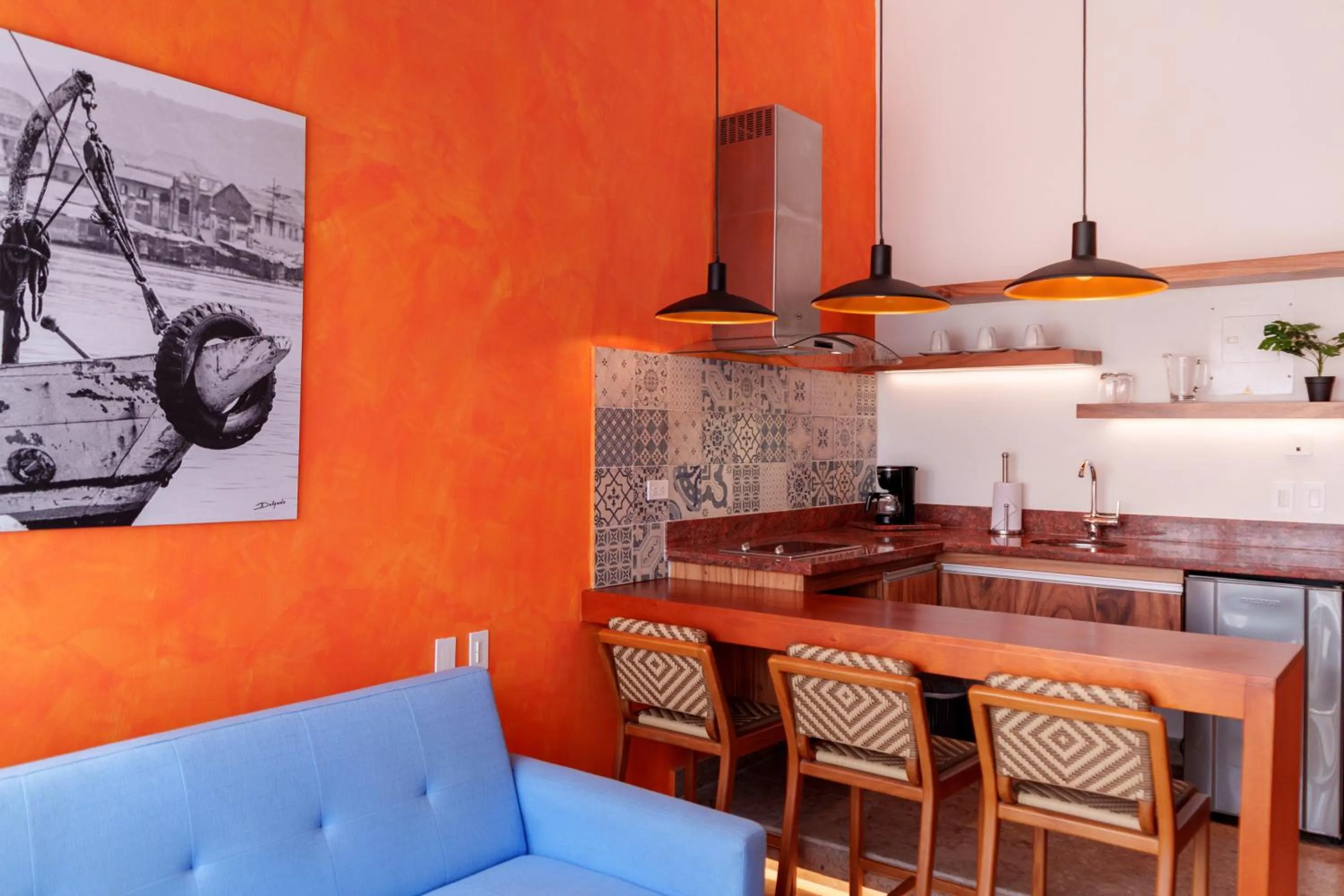 Kitchen or kitchenette in Ganem Suites Cartagena