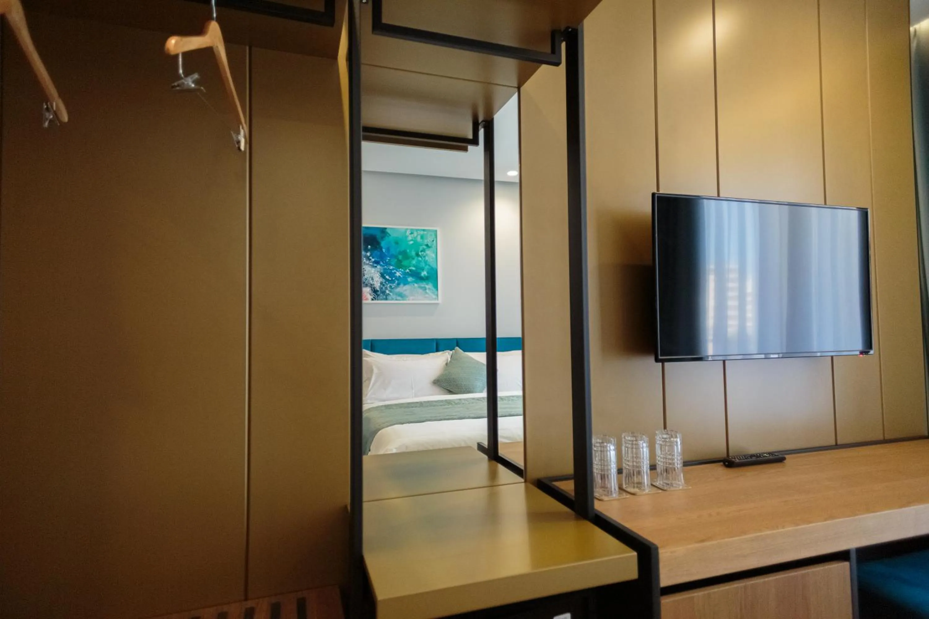 TV and multimedia, Bed in Ames Hotel & SPA