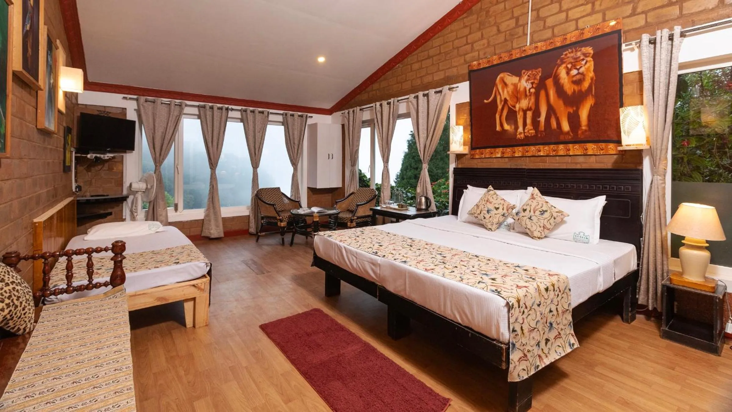 Bed in De Rock Jungle Living Resort