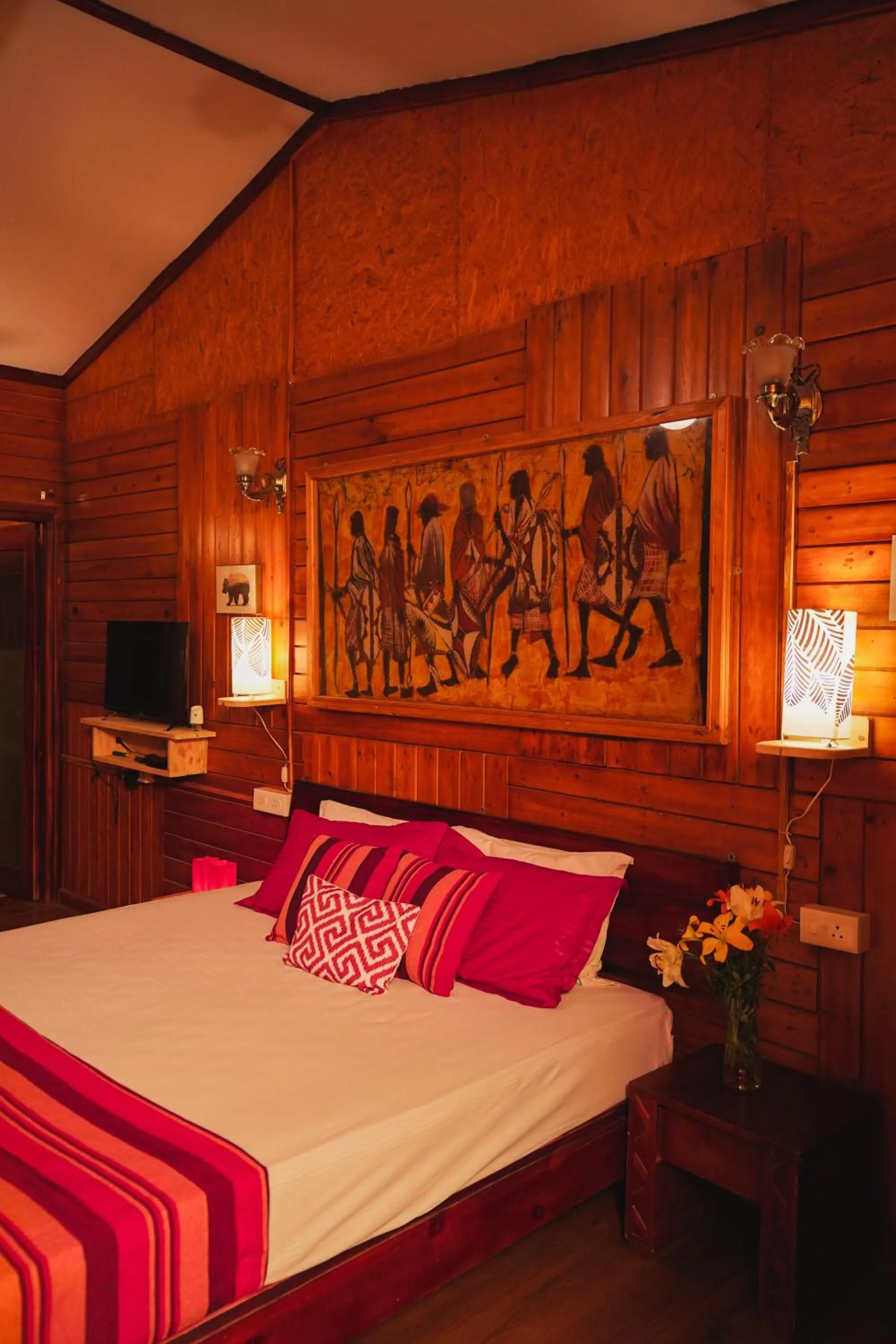 Bed in De Rock Jungle Living Resort