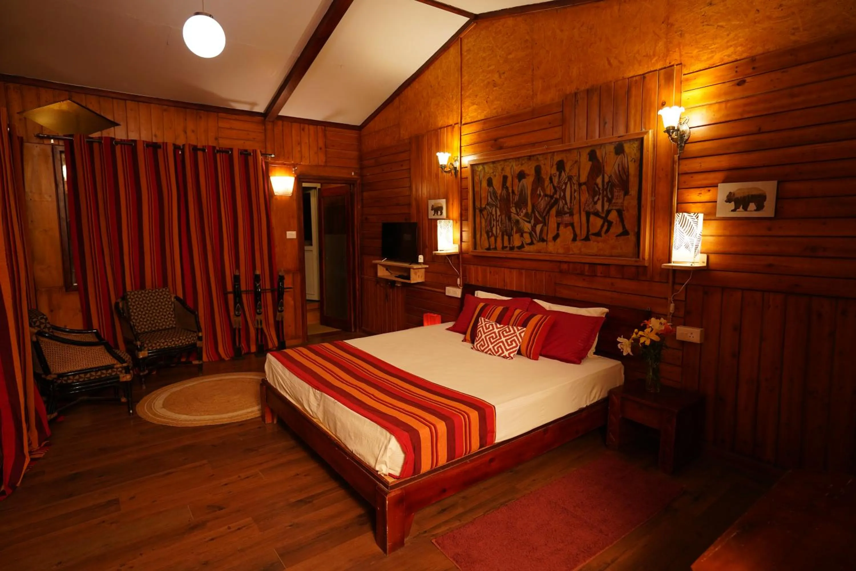 Bed in De Rock Jungle Living Resort