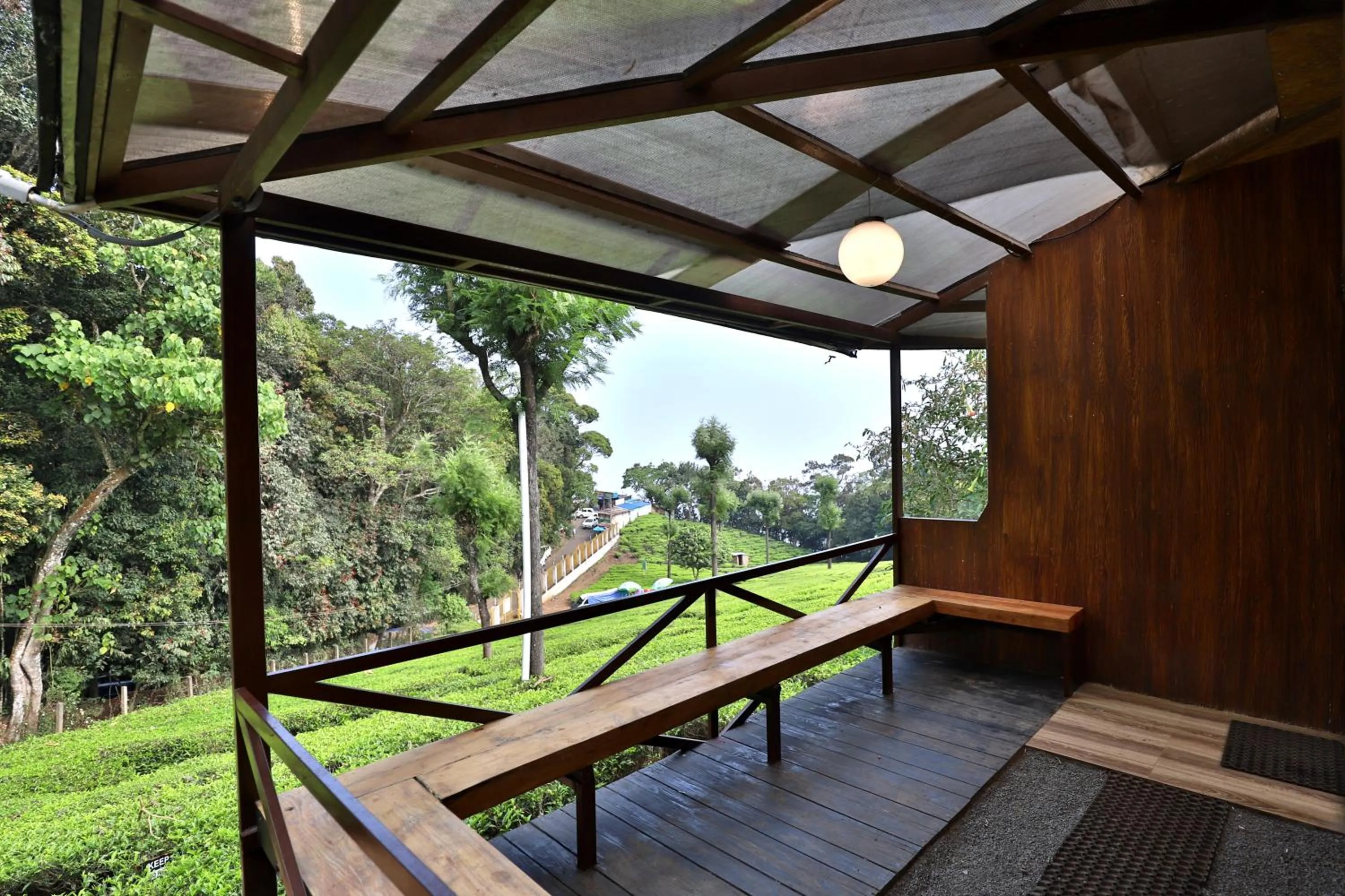 Patio in De Rock Jungle Living Resort