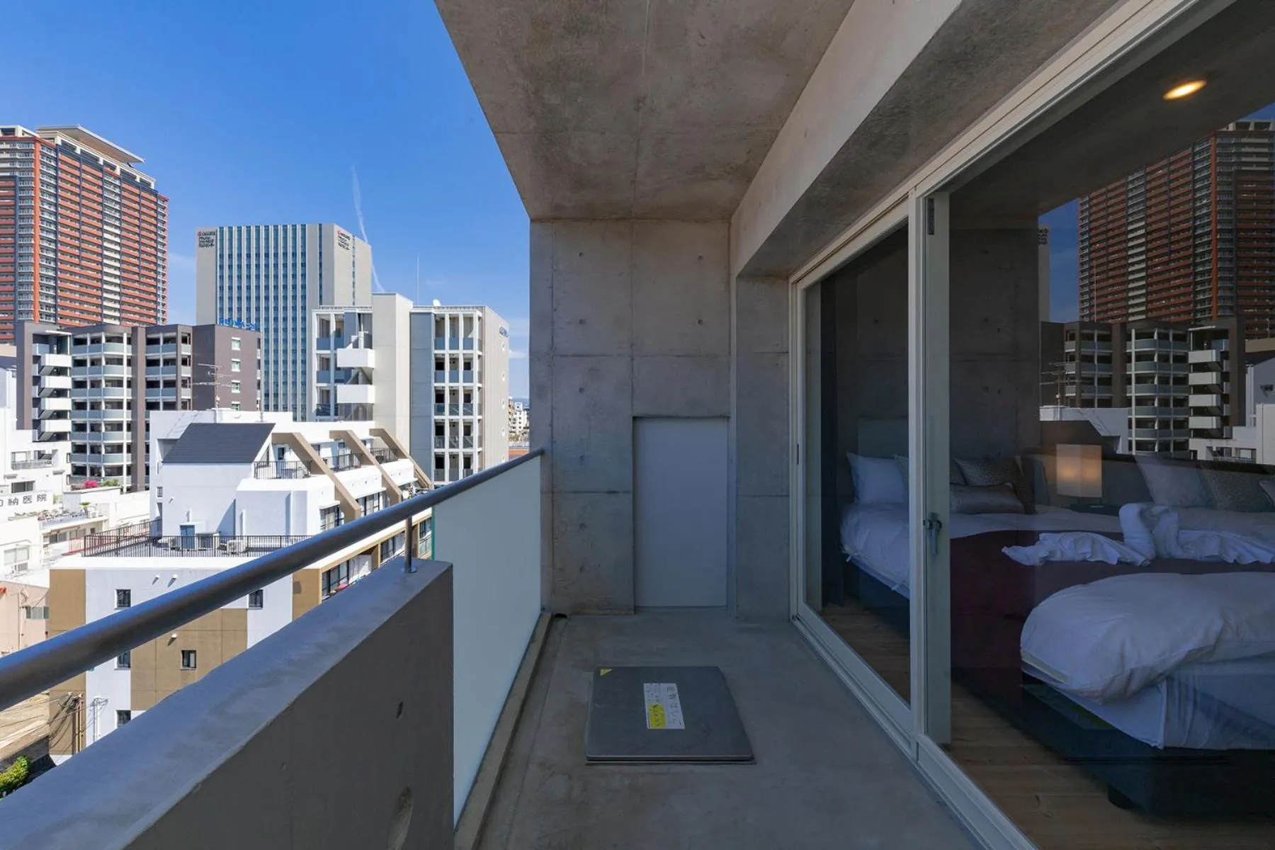 Balcony/Terrace, Bed in Tamatsukuri Daifuji Kan