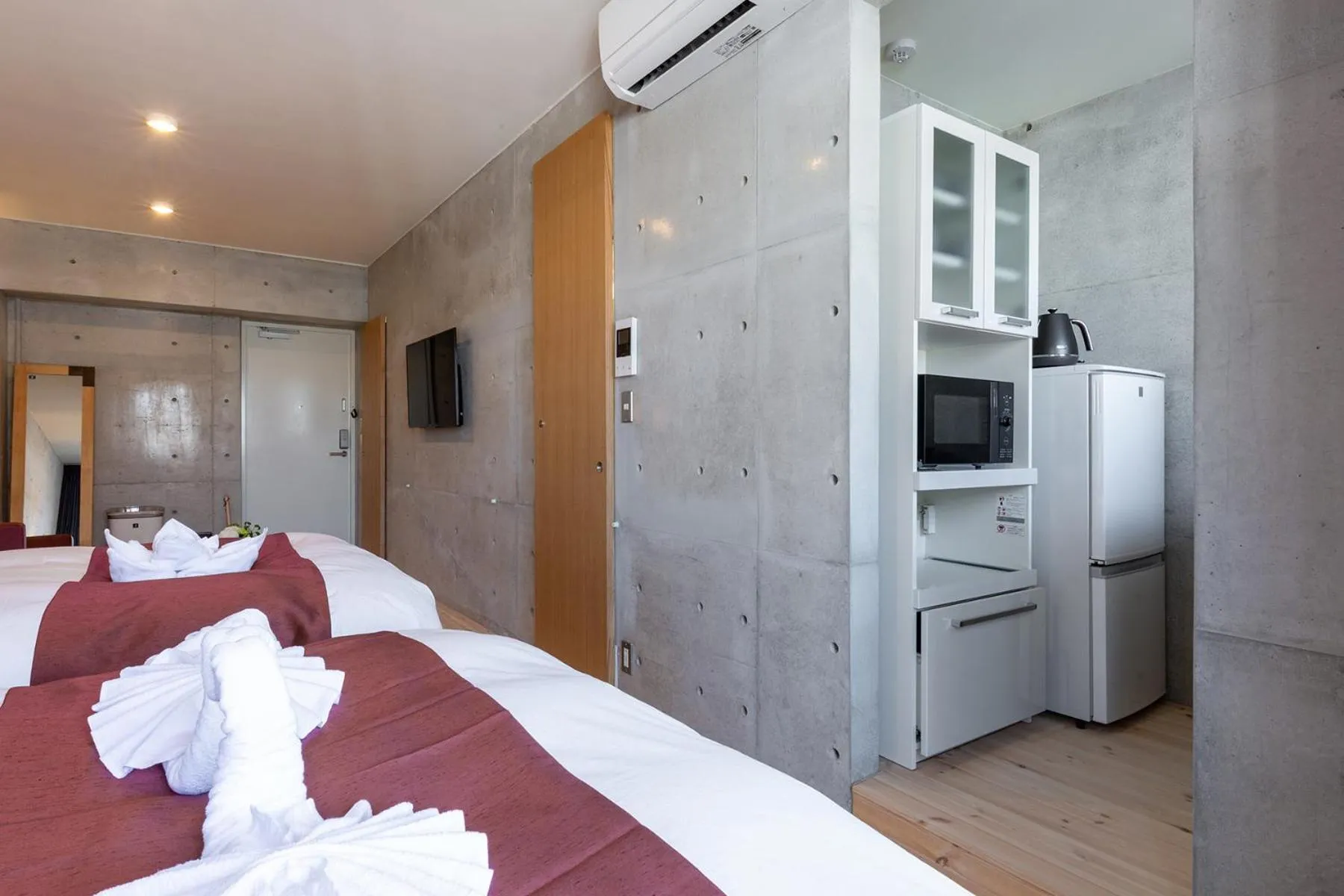 Bed in Tamatsukuri Daifuji Kan