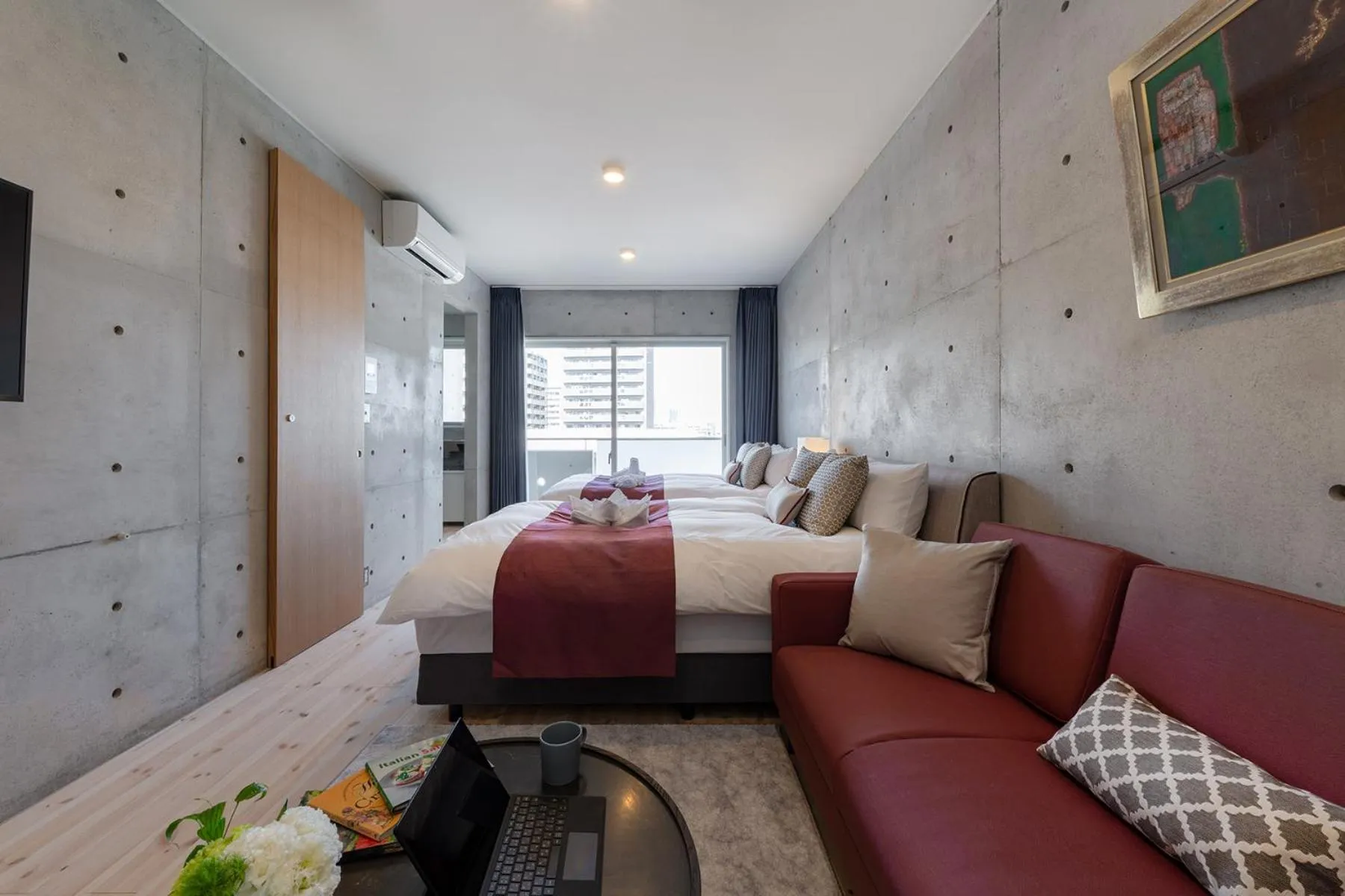 Bed in Tamatsukuri Daifuji Kan