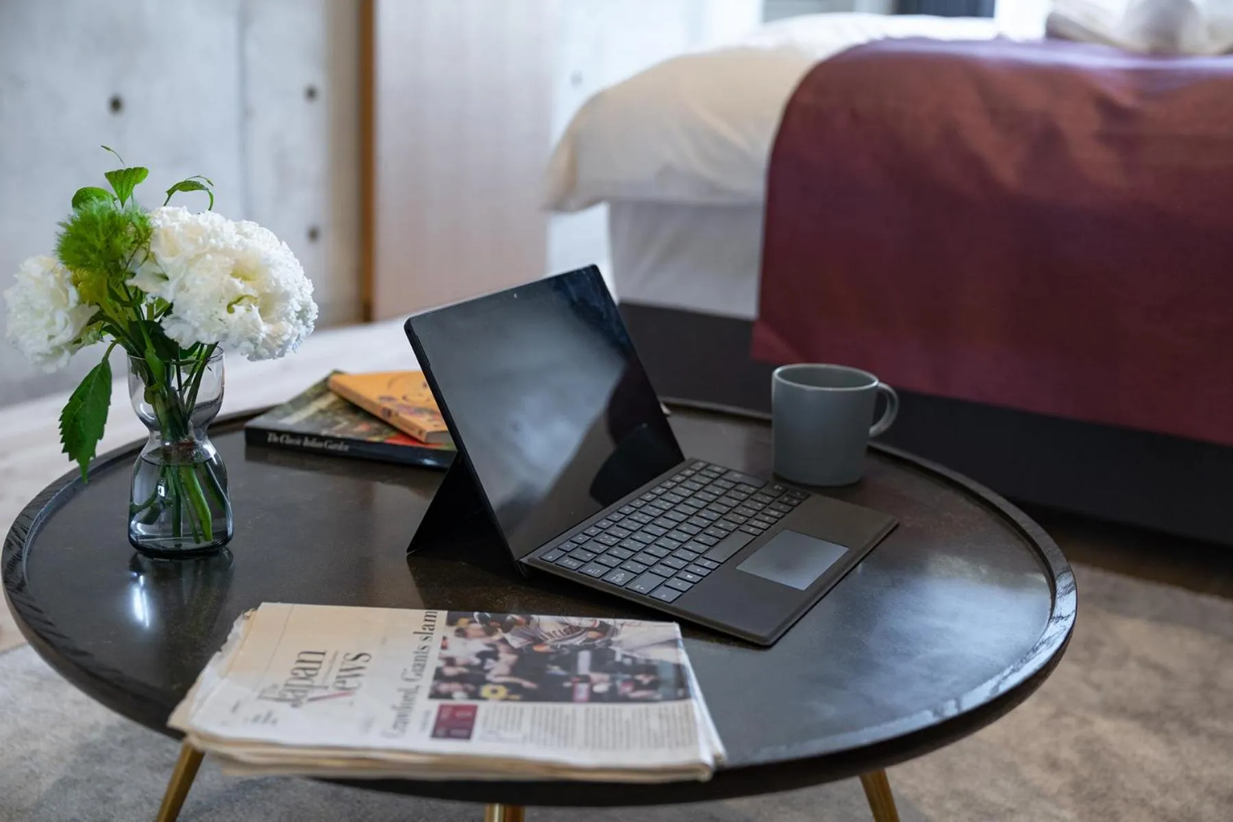 Bed in Tamatsukuri Daifuji Kan