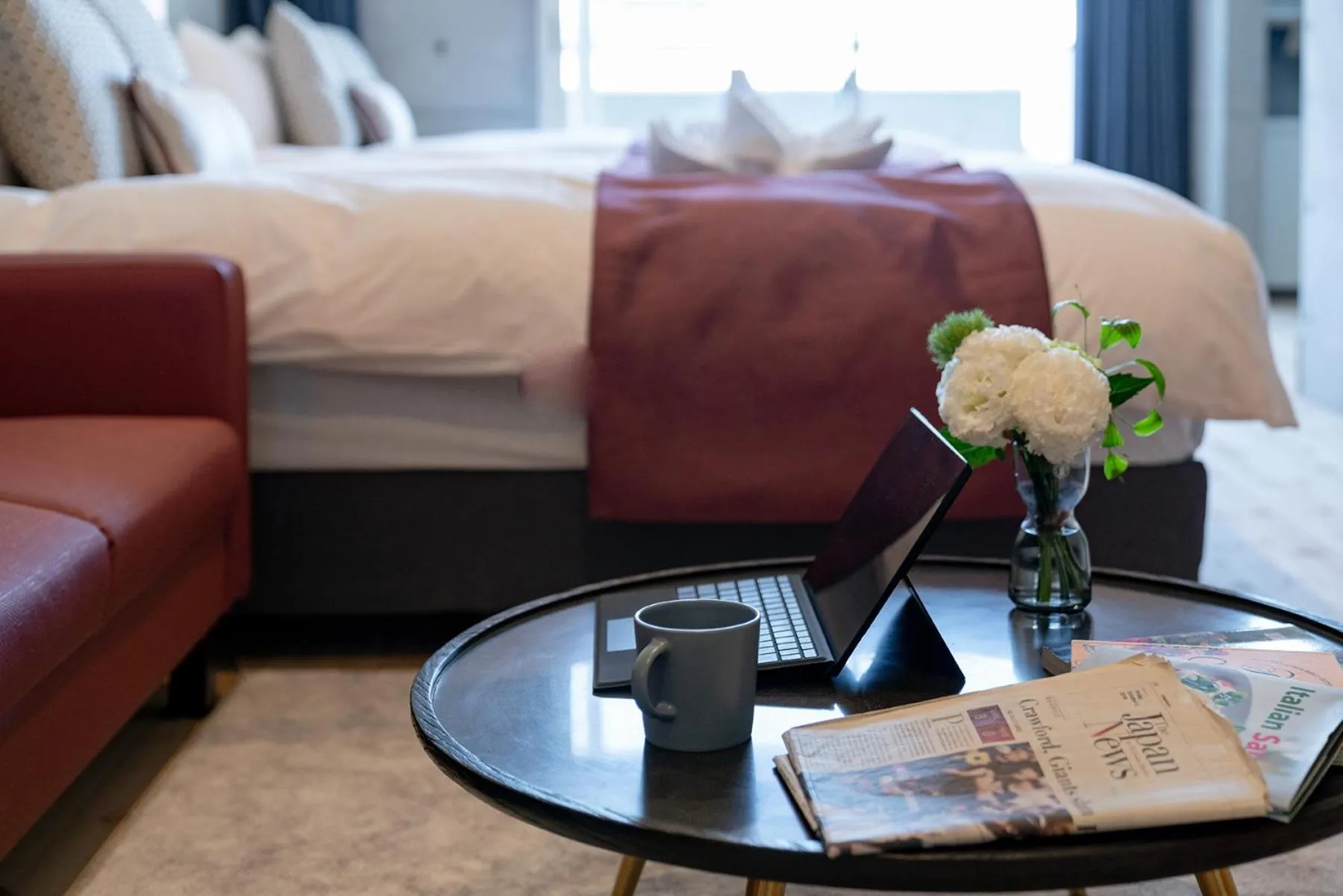 Bed in Tamatsukuri Daifuji Kan