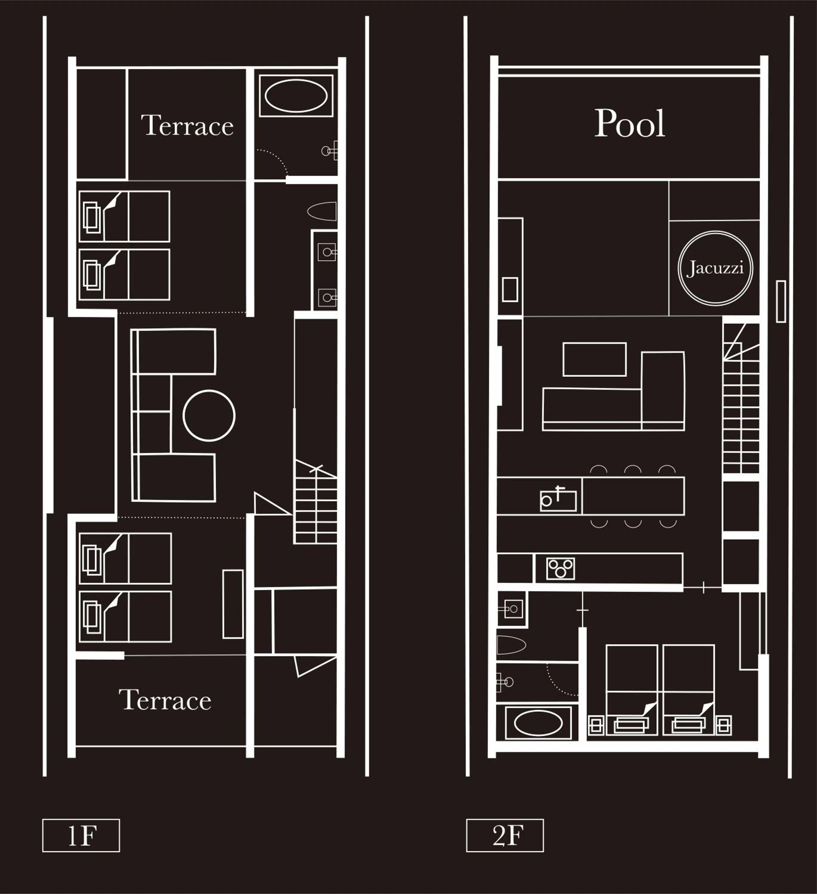Floor plan in Villa VALIOSA ON THE BEACH