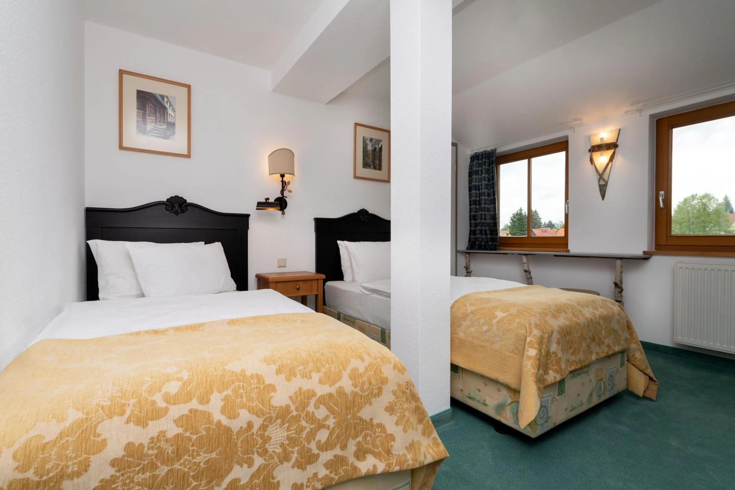 Photo of the whole room, Bed in Parkhotel Hohnstein by STEIGER Hotels