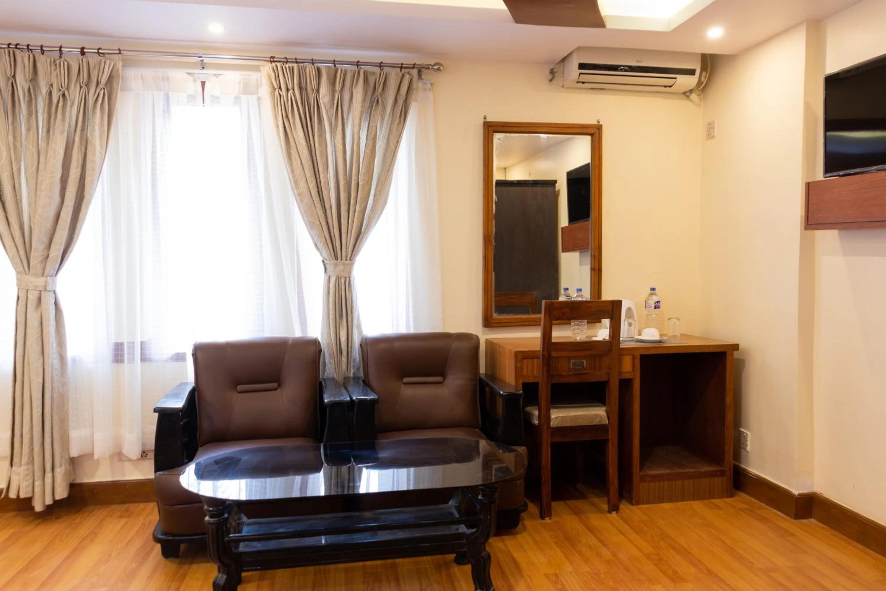 Seating area in Everland Kathmandu Hotel