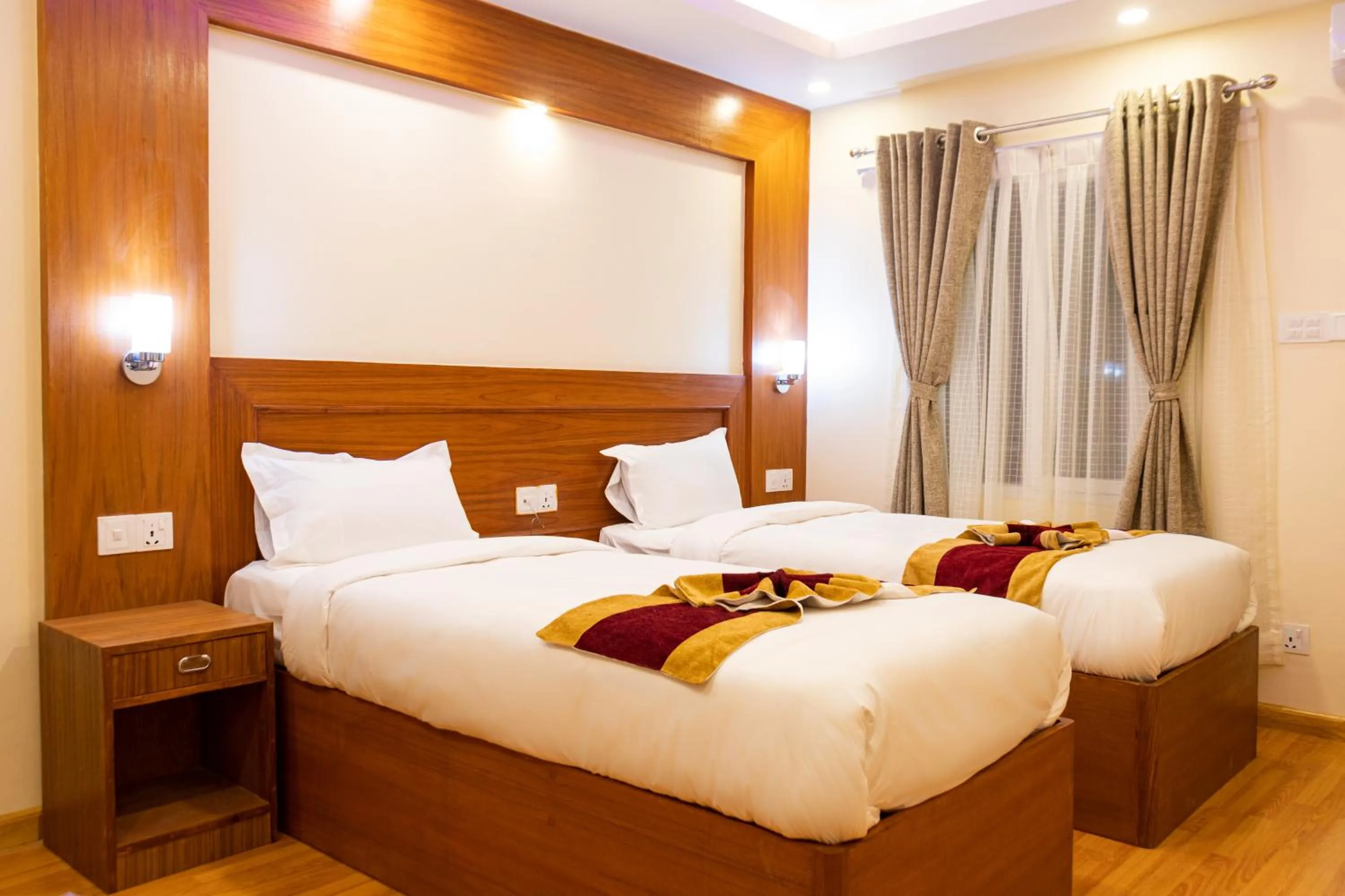 Bedroom, Bed in Everland Kathmandu Hotel