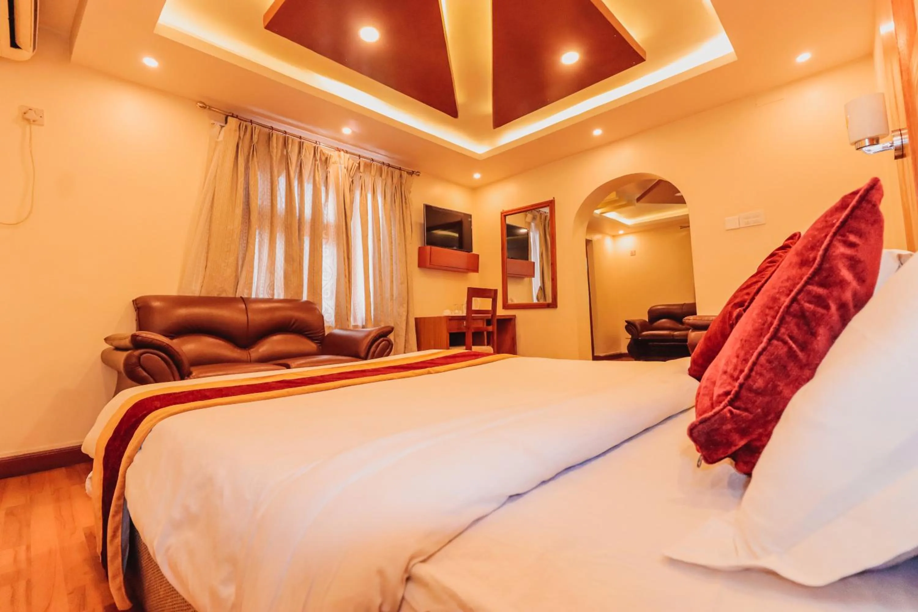 Bedroom, Bed in Everland Kathmandu Hotel