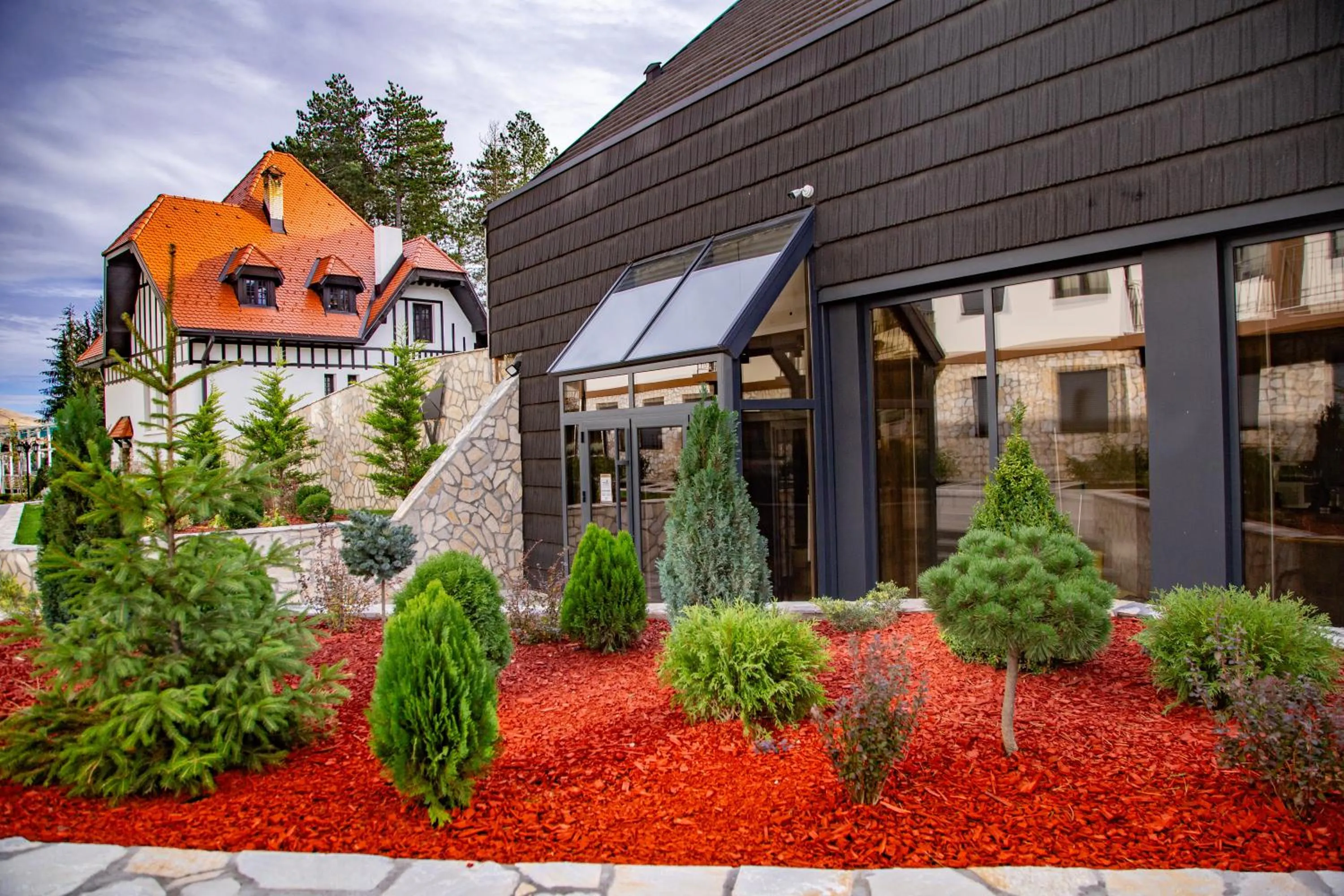 Garden view in Titova Vila Zlatibor