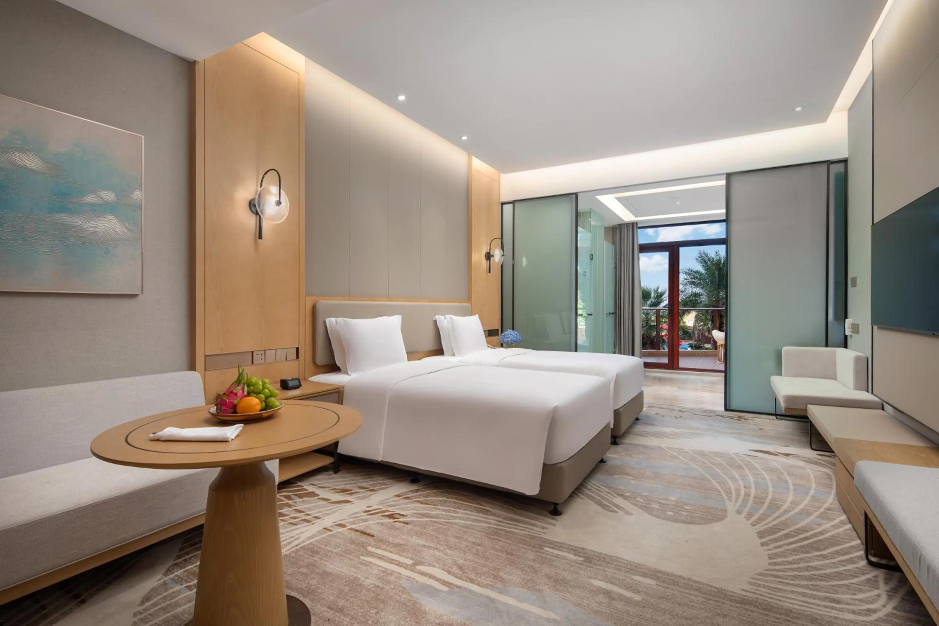 Bed in Crowne Plaza Zhoushan Seaview by IHG