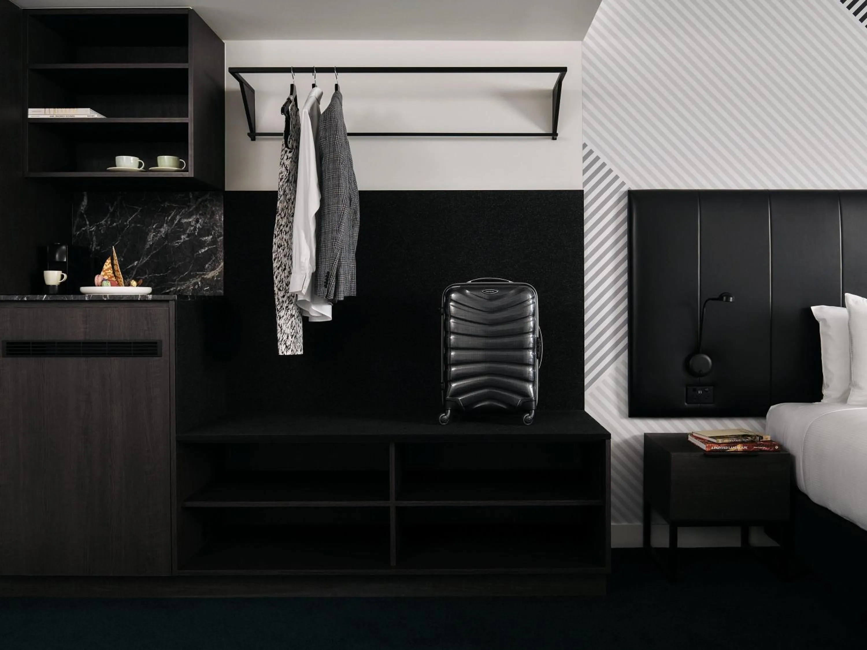 Bedroom, Bed in Movenpick Hotel Melbourne On Spencer