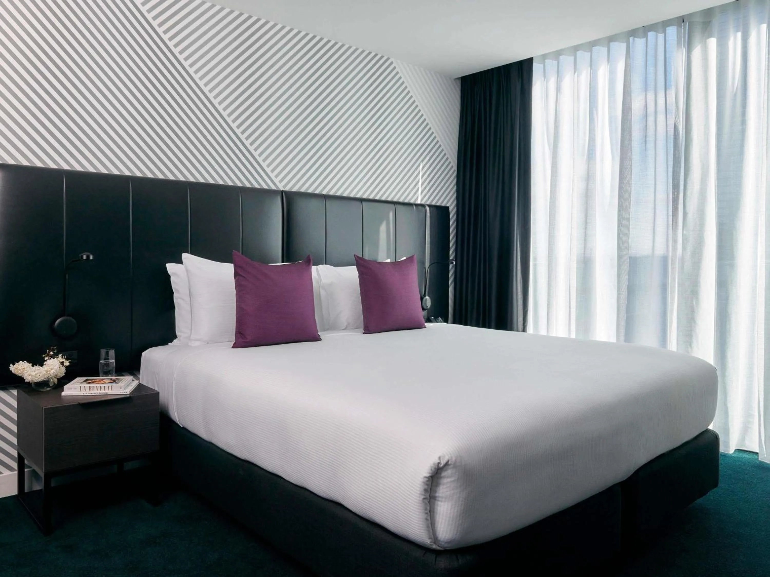 Bedroom, Bed in Movenpick Hotel Melbourne On Spencer