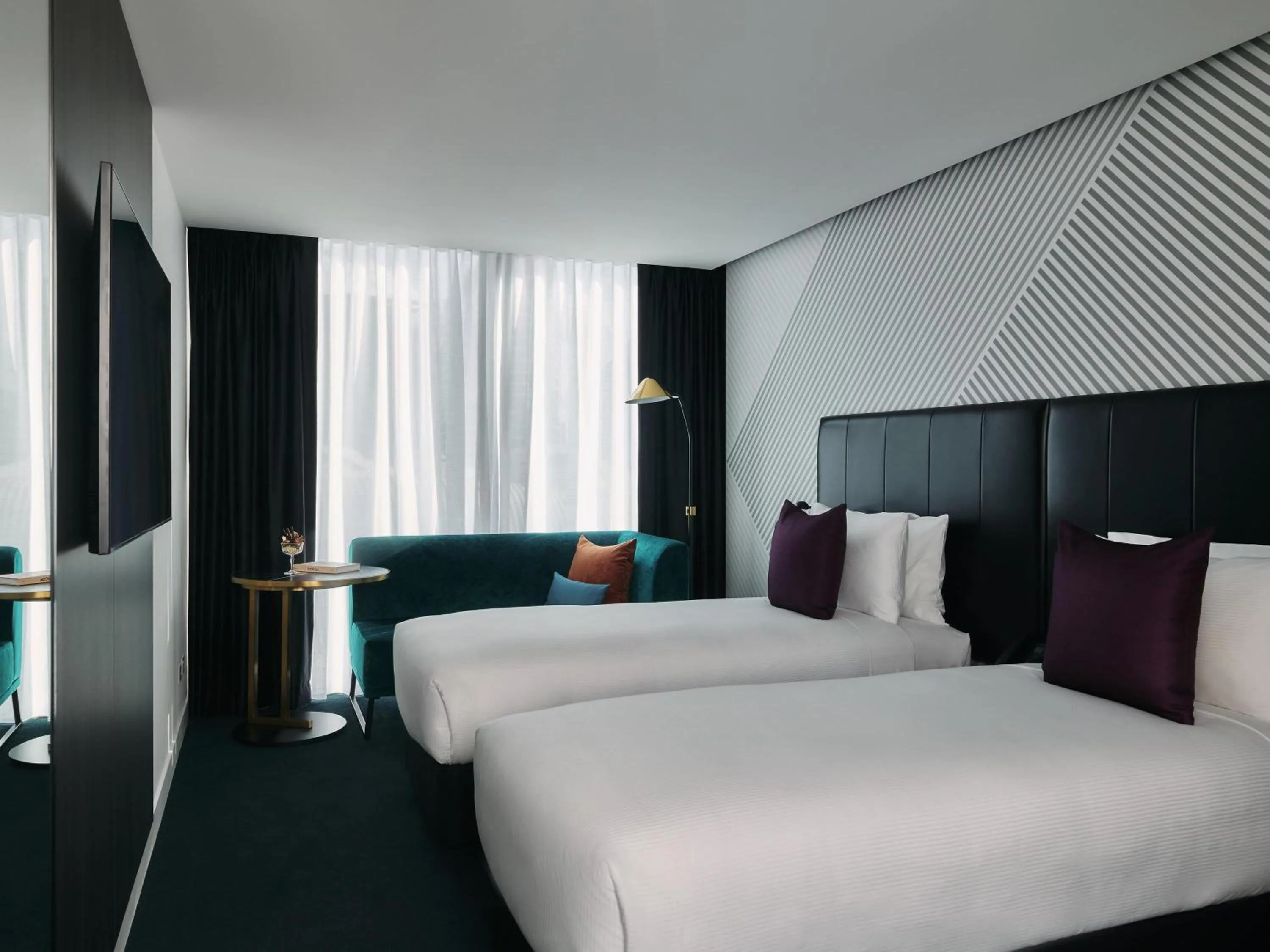 Bedroom, Bed in Movenpick Hotel Melbourne On Spencer