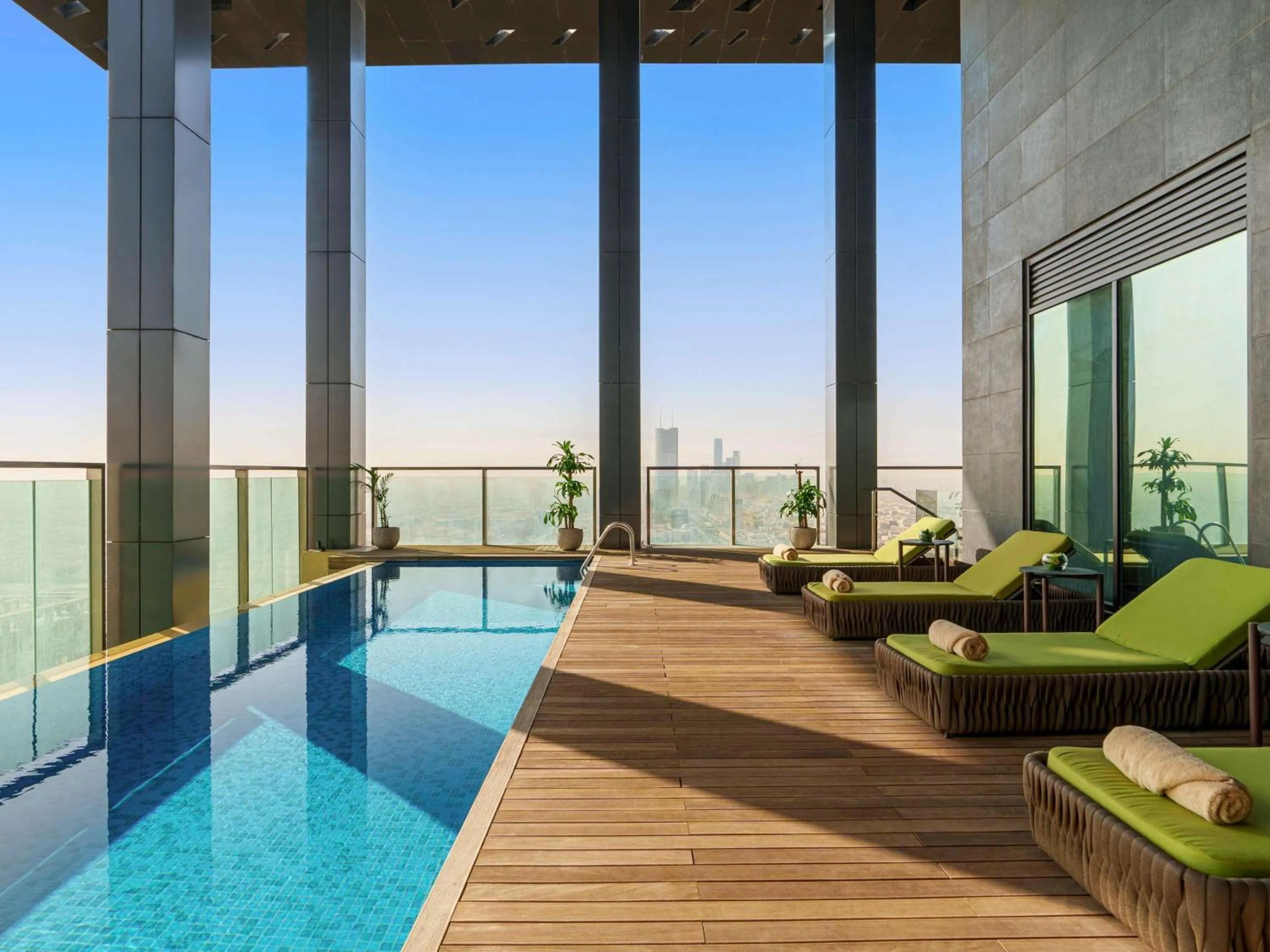 Pool view in Fairmont Ramla Riyadh