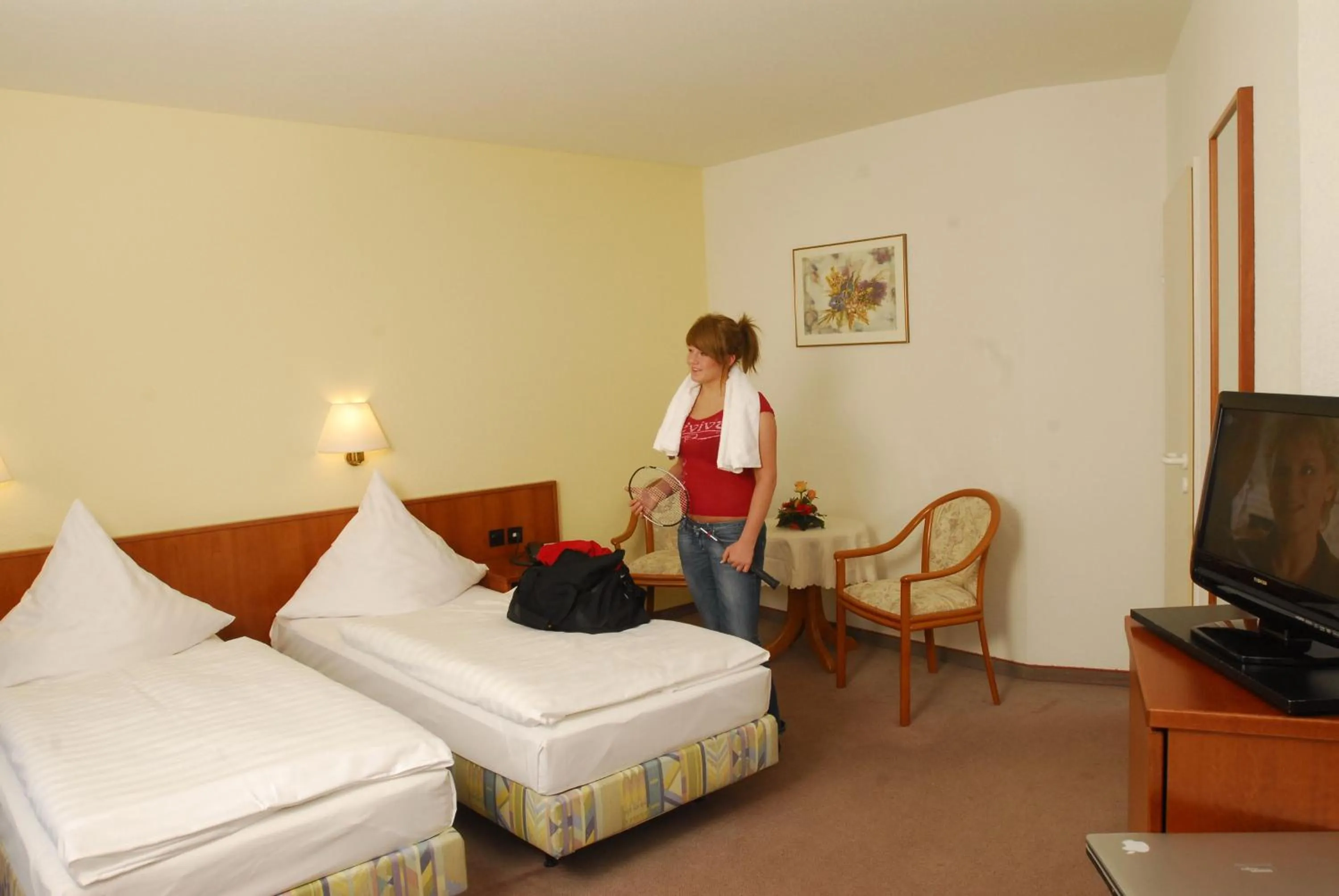 Bed in Hotel Pesterwitzer Siegel