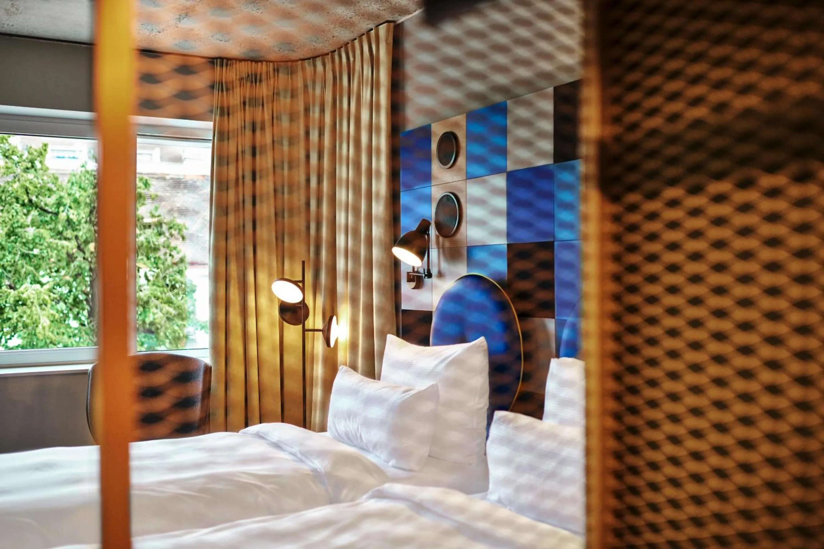 Seating area, Bed in Jaz in the City Vienna