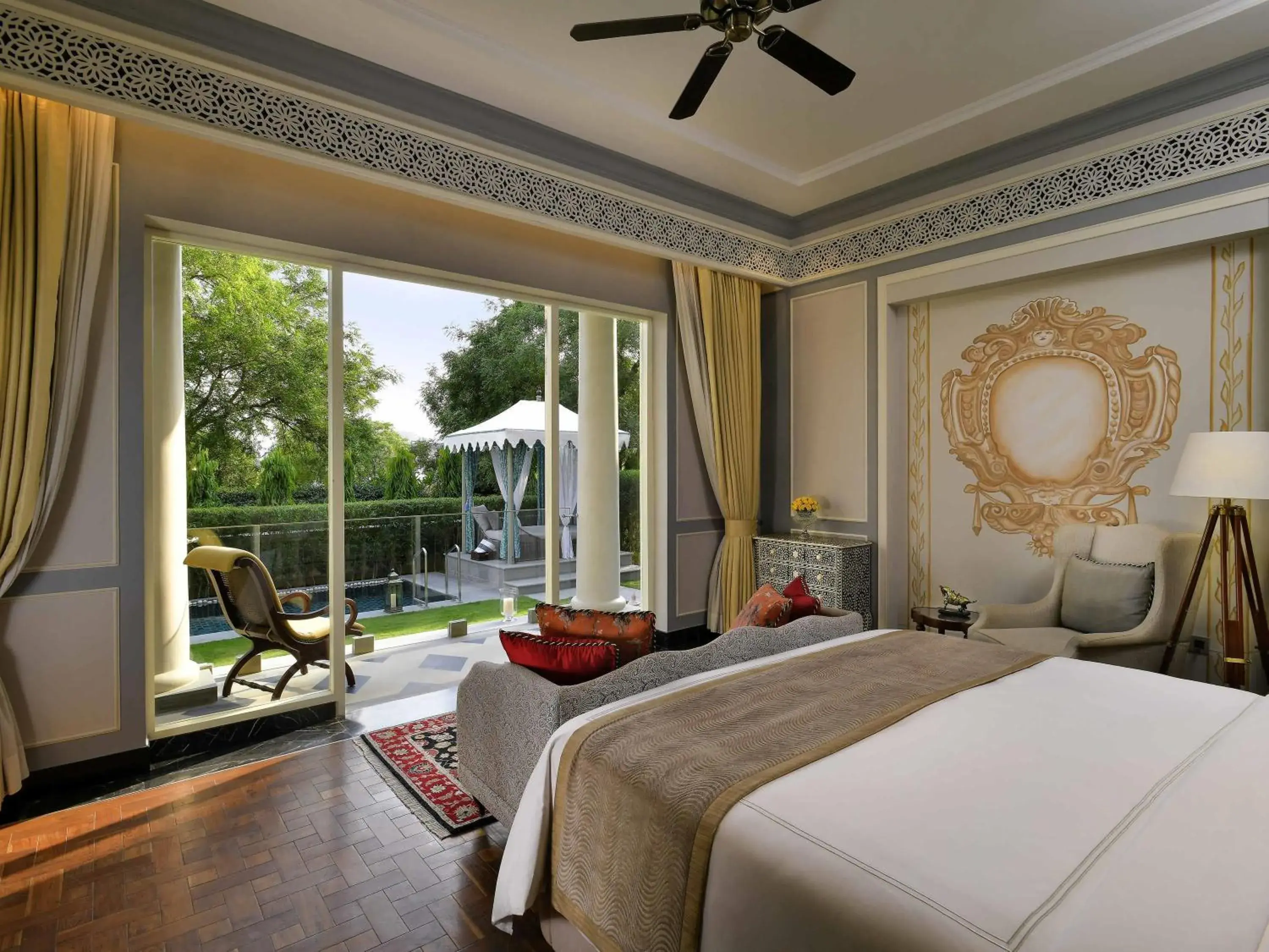 Flamingo Signature King Room with Plunge Pool - Enjoy 15% discount of Food & soft beverage and spa, 4 pcs of Laundry in Raffles Udaipur Flamingo Signature King Room with Plunge Pool - Enjoy 15% discount of Food & soft beverage and spa, 4 pcs of Laundry in Raffles Udaipur