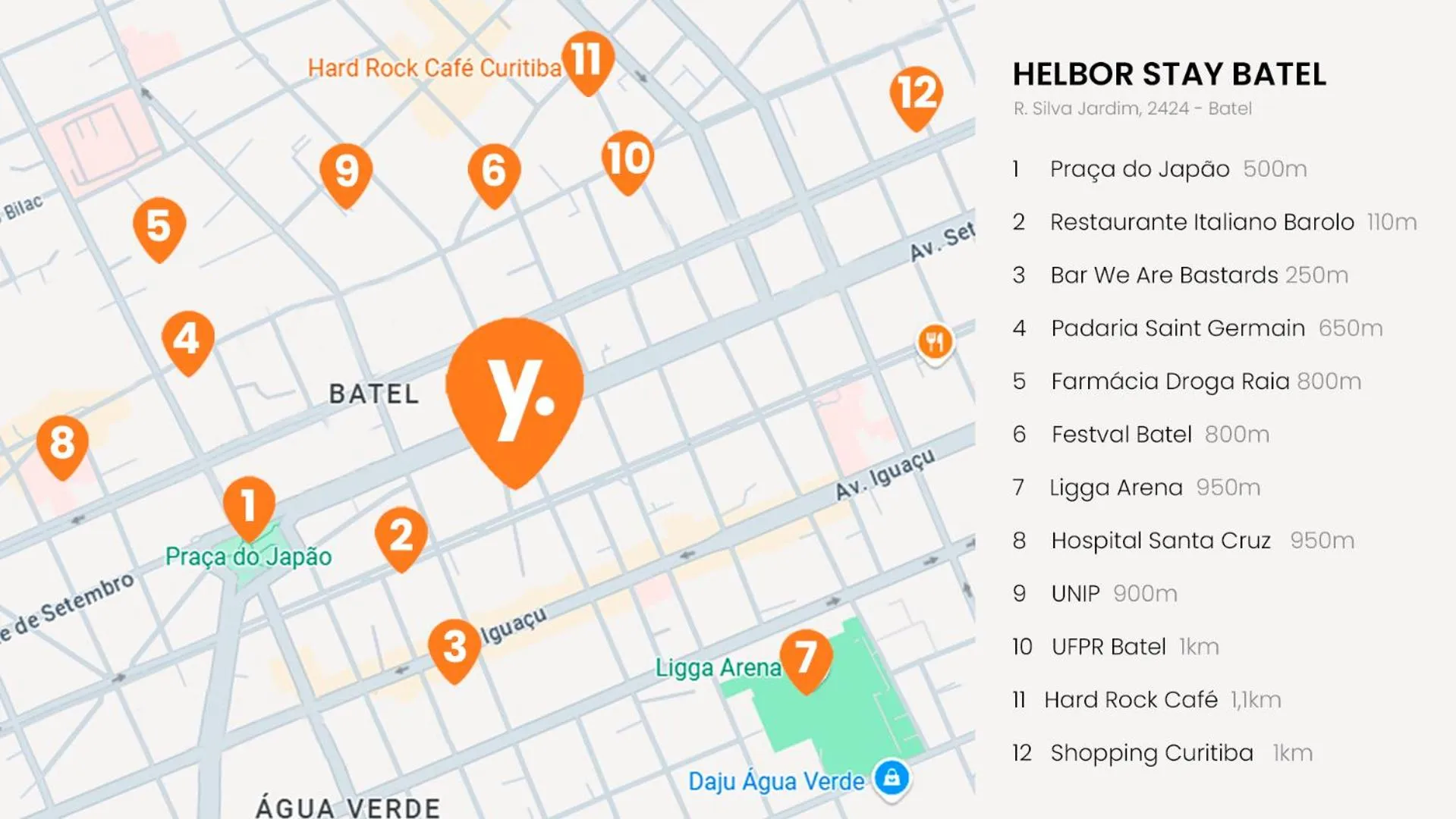 Apartment in Helbor Stay Batel