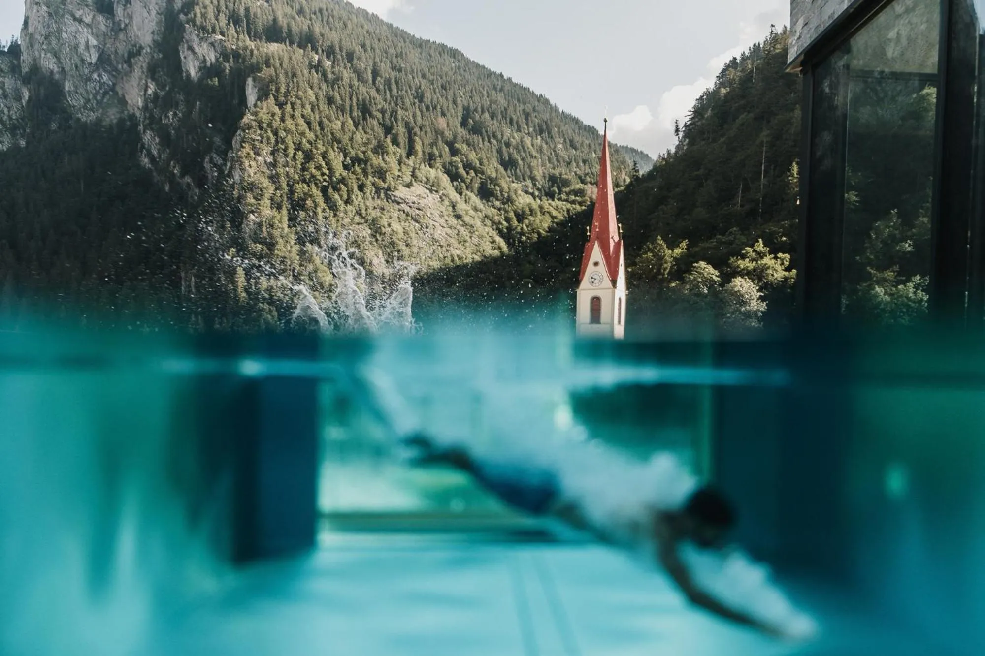 Swimming pool in Hotel Adler