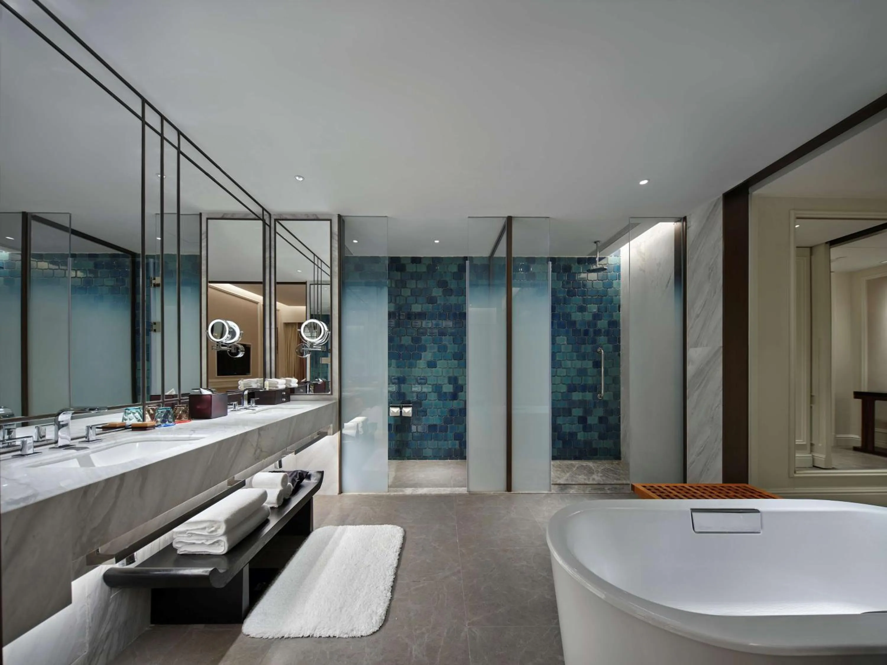 Bathroom in Hollick Hotel Wen'An, Tapestry Collection By Hilton